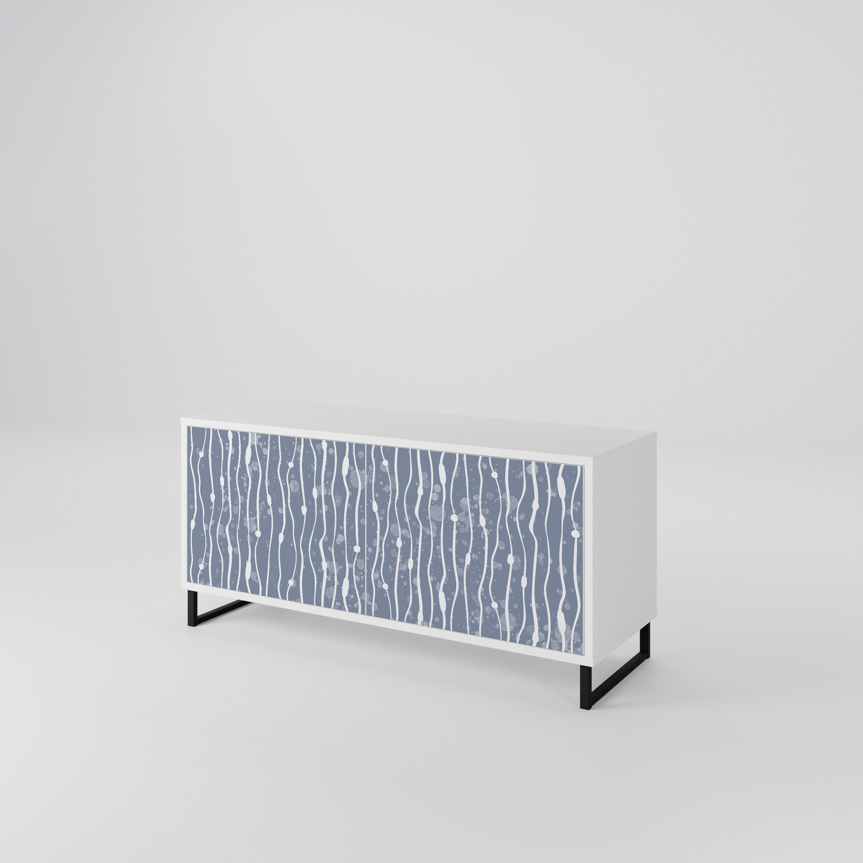 GRAPHITE RAIN Kompaktes 2-türiges TV-Lowboard