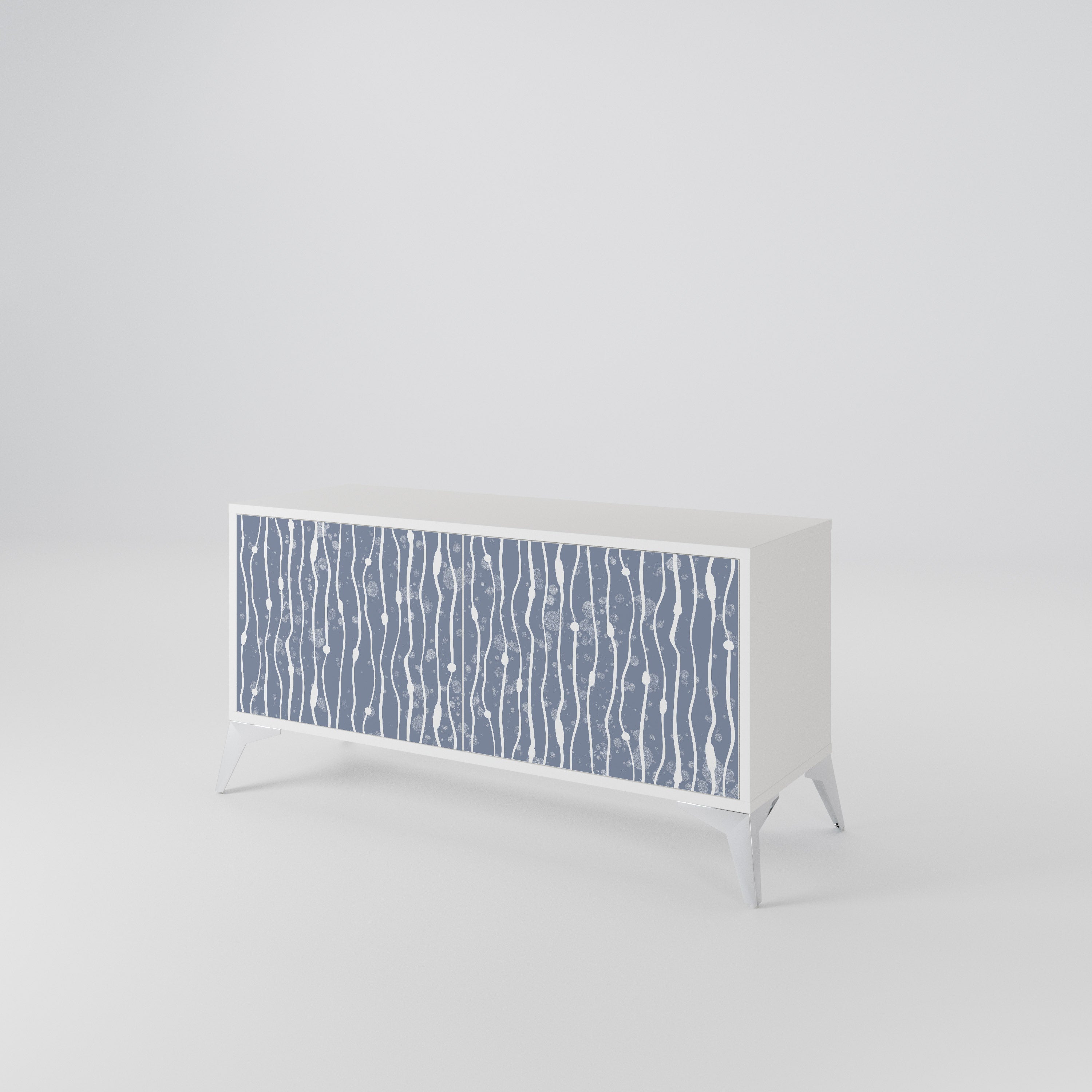 GRAPHITE RAIN Kompaktes 2-türiges TV-Lowboard
