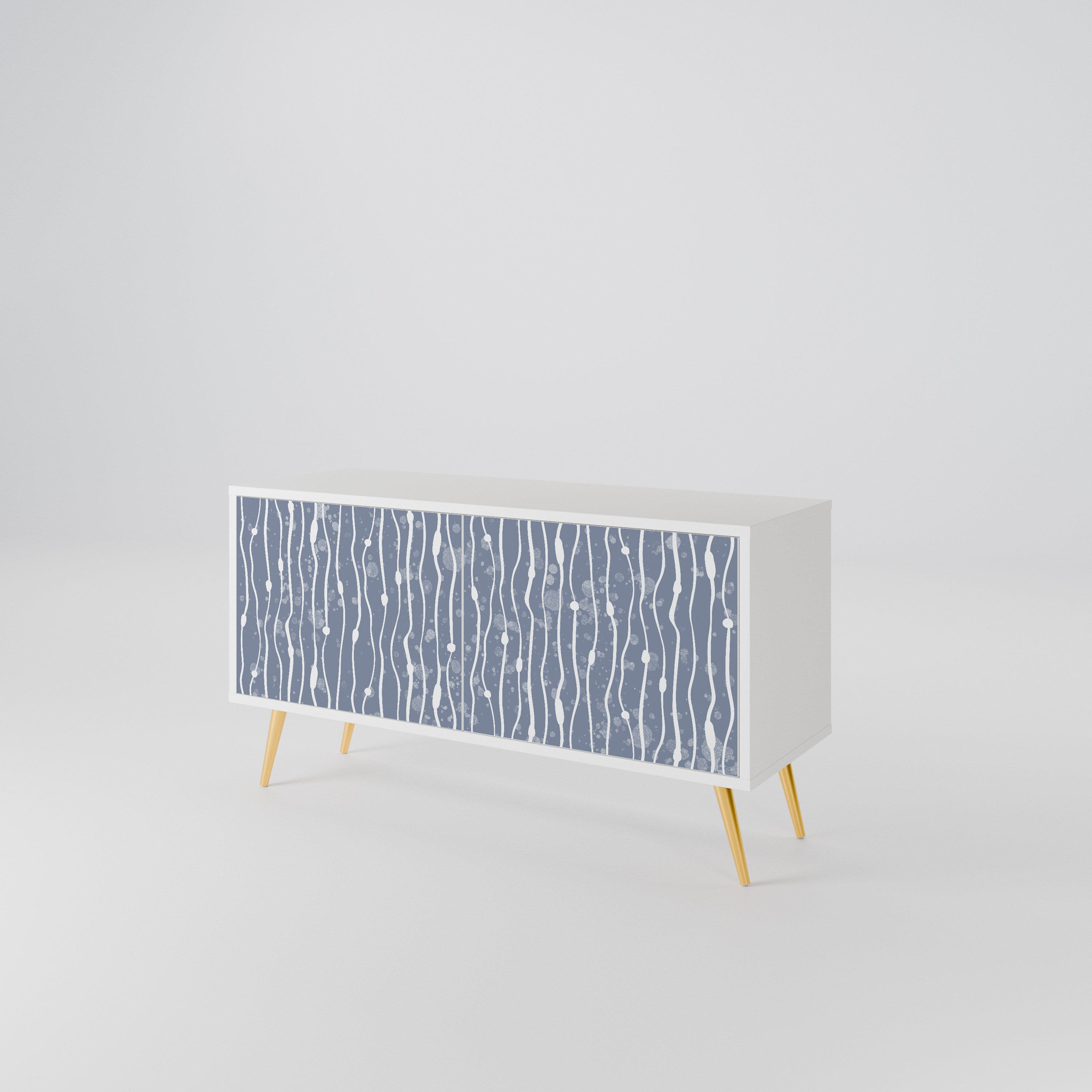 GRAPHITE RAIN Kompaktes 2-türiges TV-Lowboard