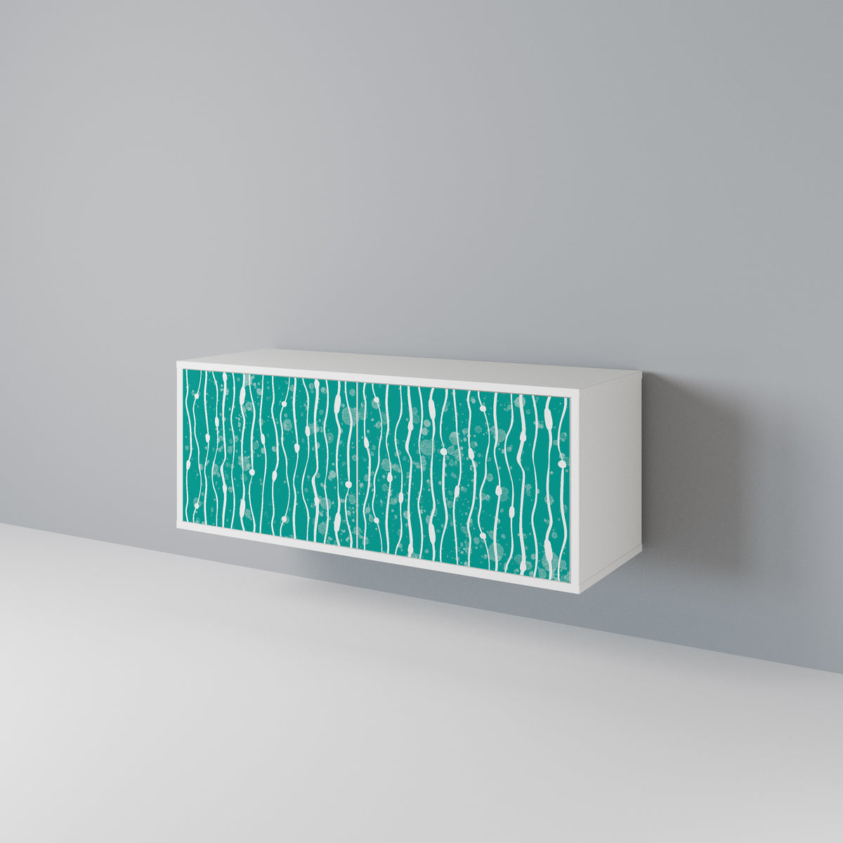 TURQUOISE RAIN Kompaktes 2-türiges TV-Lowboard