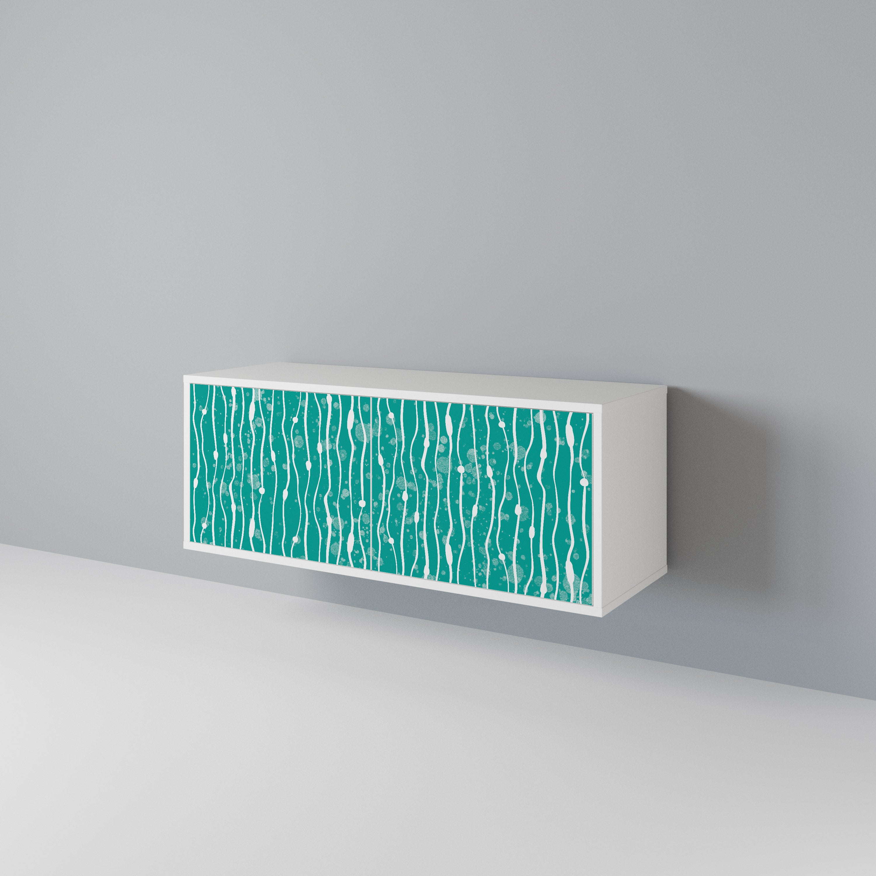 TURQUOISE RAIN Kompaktes 2-türiges TV-Lowboard