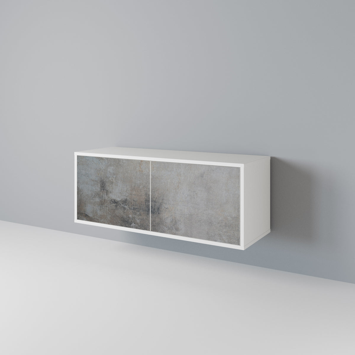 CONCRETE WALL Kompaktes 2-türiges TV-Lowboard
