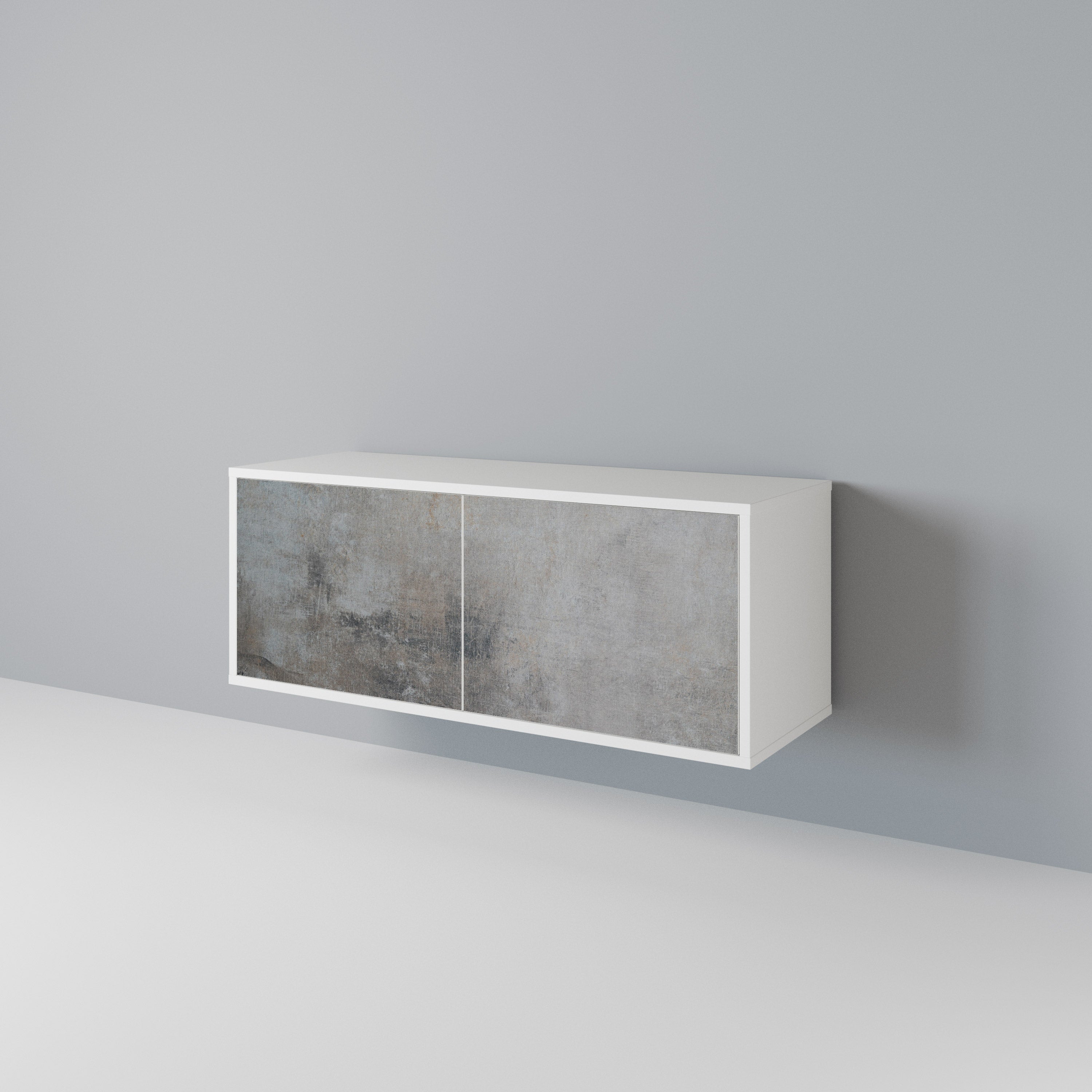 CONCRETE WALL Kompaktes 2-türiges TV-Lowboard
