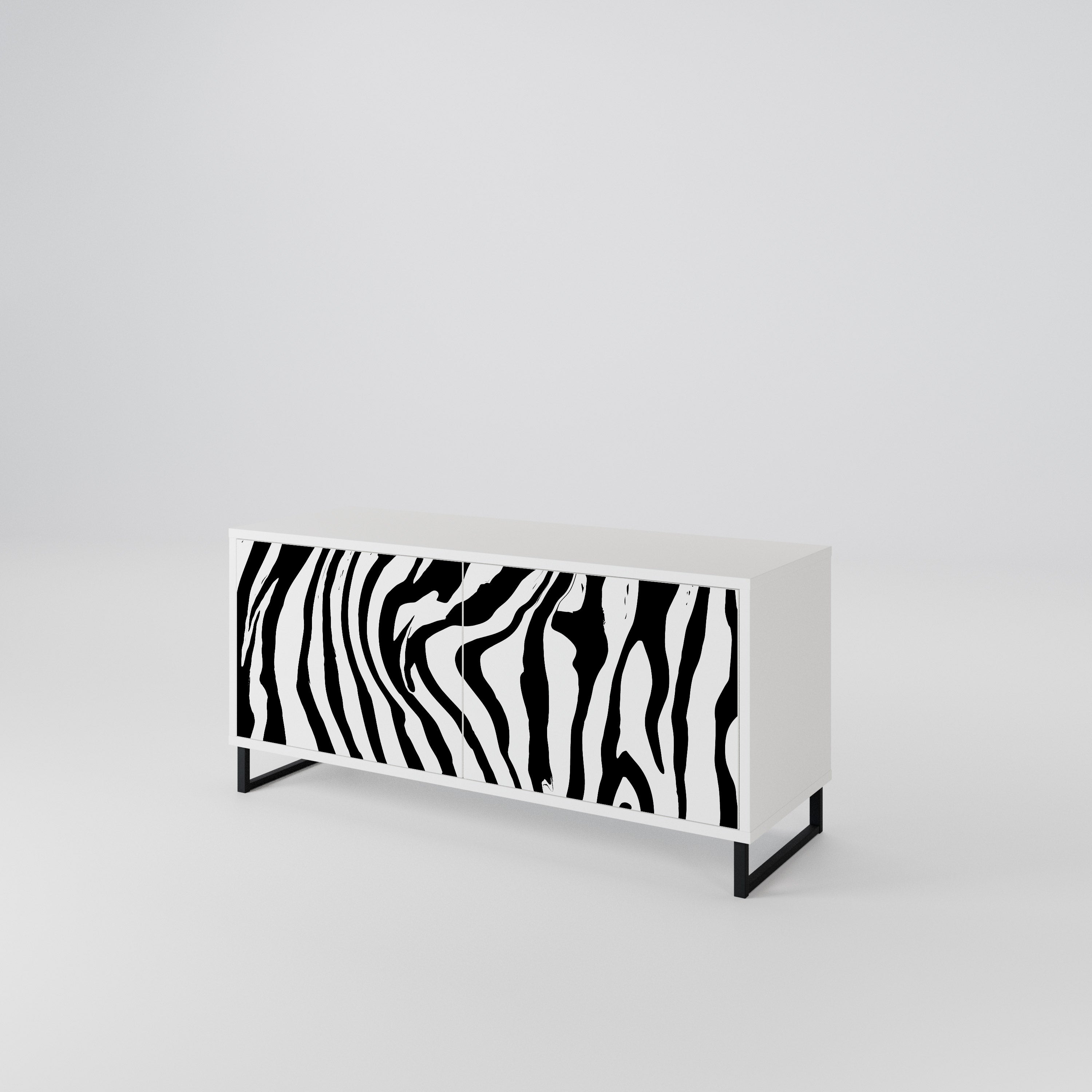 SPLENDID ZEBRA Kompaktes 2-türiges TV-Lowboard