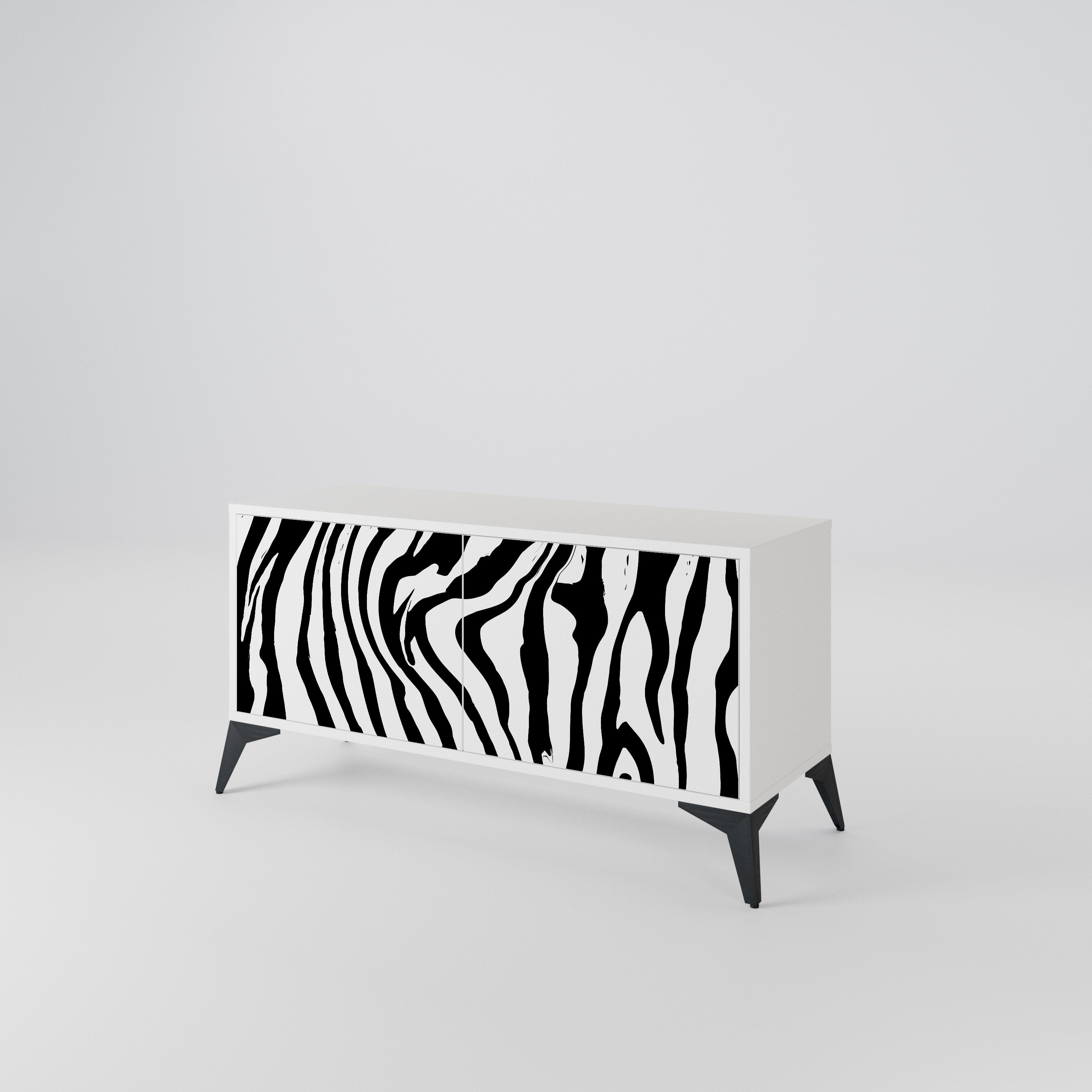 SPLENDID ZEBRA Kompaktes 2-türiges TV-Lowboard