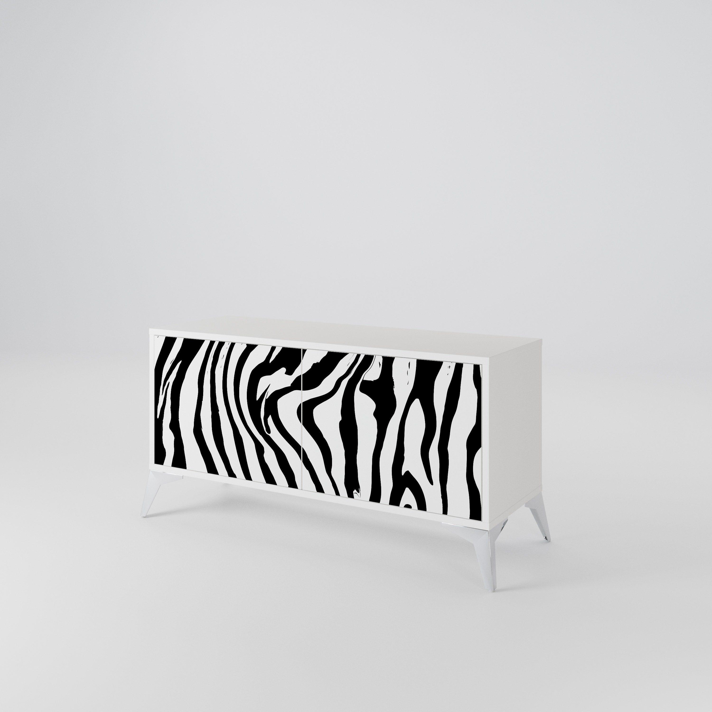 SPLENDID ZEBRA Kompaktes 2-türiges TV-Lowboard