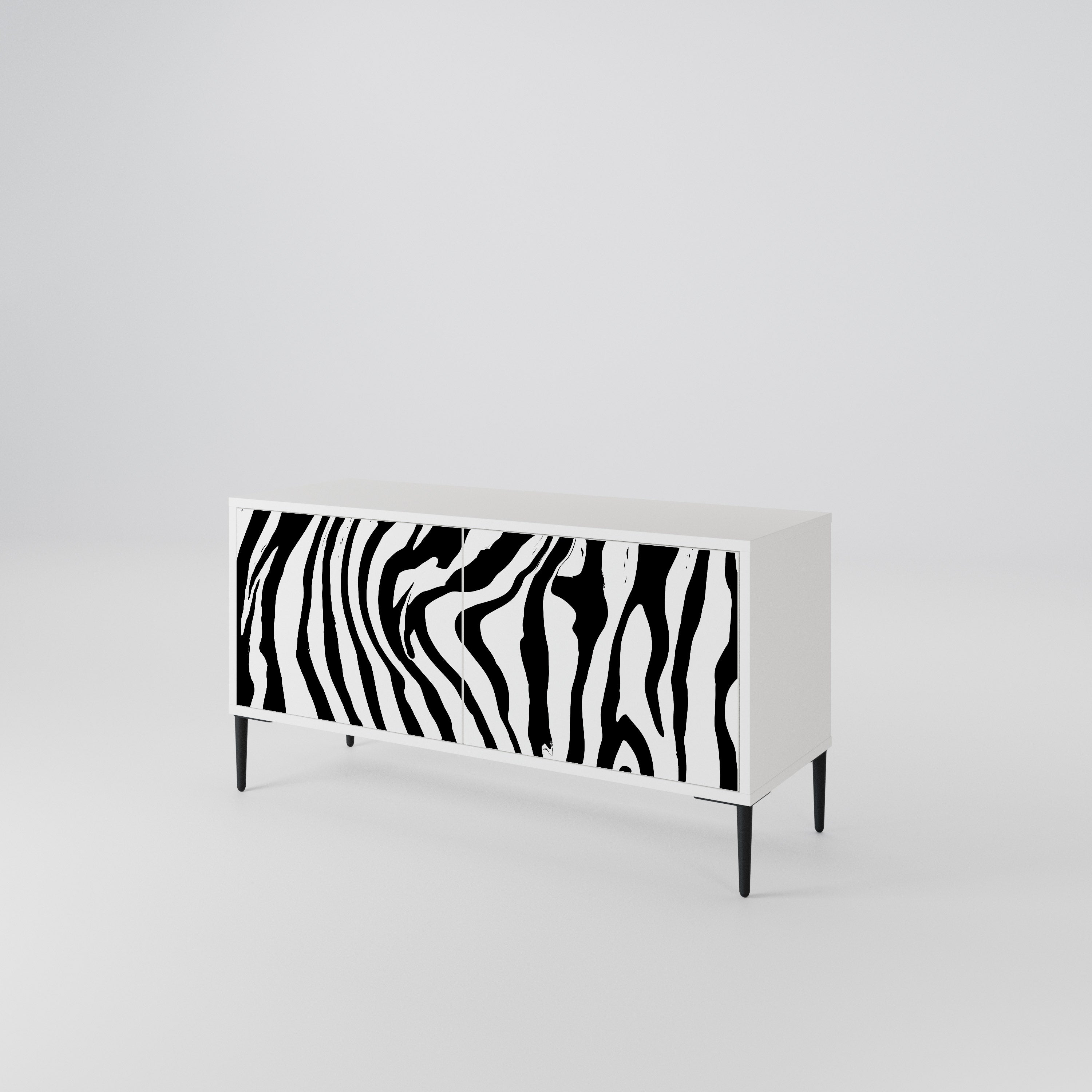 SPLENDID ZEBRA Kompaktes 2-türiges TV-Lowboard