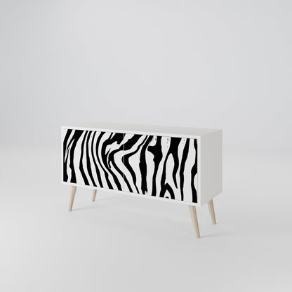 SPLENDID ZEBRA Kompaktes 2-türiges TV-Lowboard