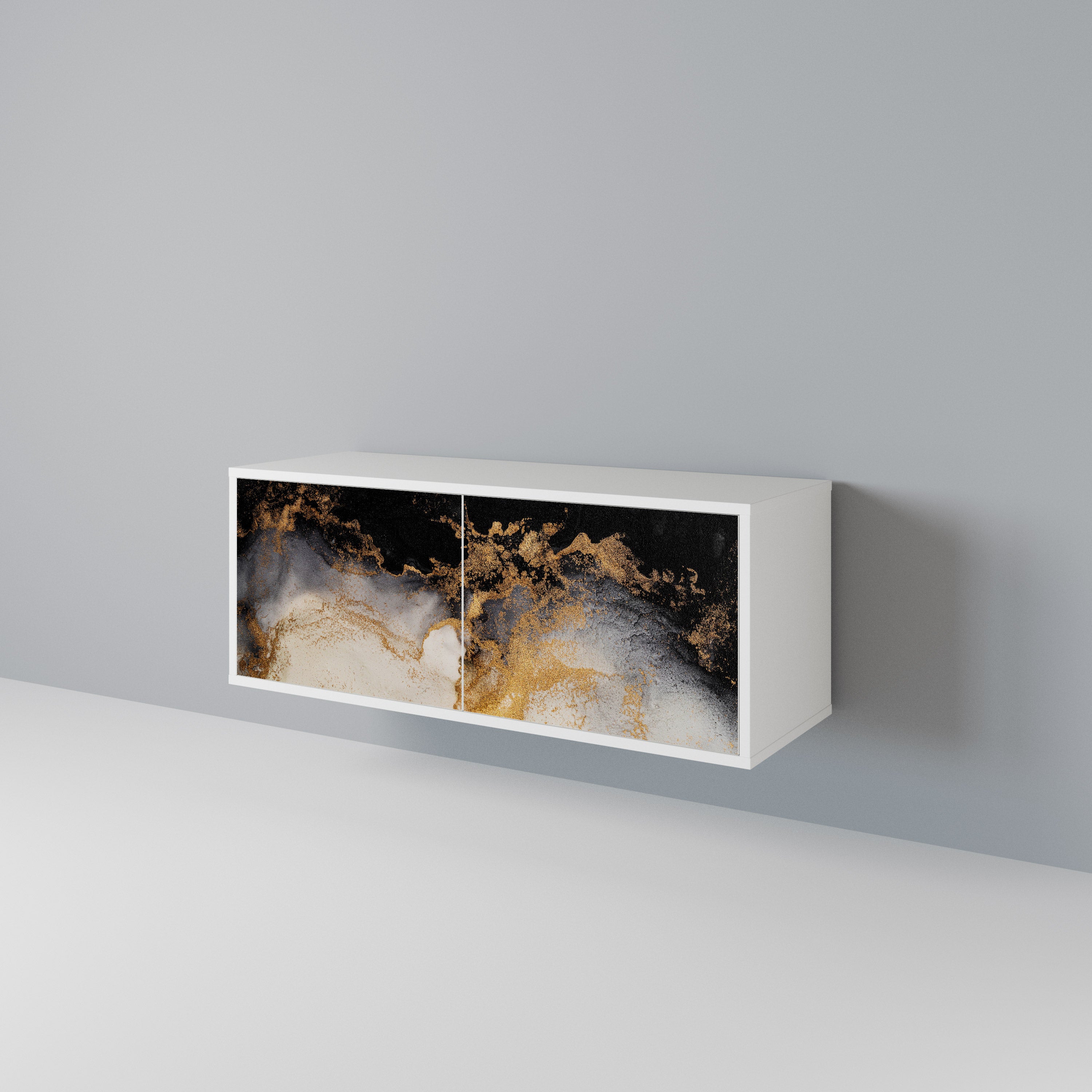 MARBLE OF TOMMORROW Kompaktes 2-türiges TV-Lowboard