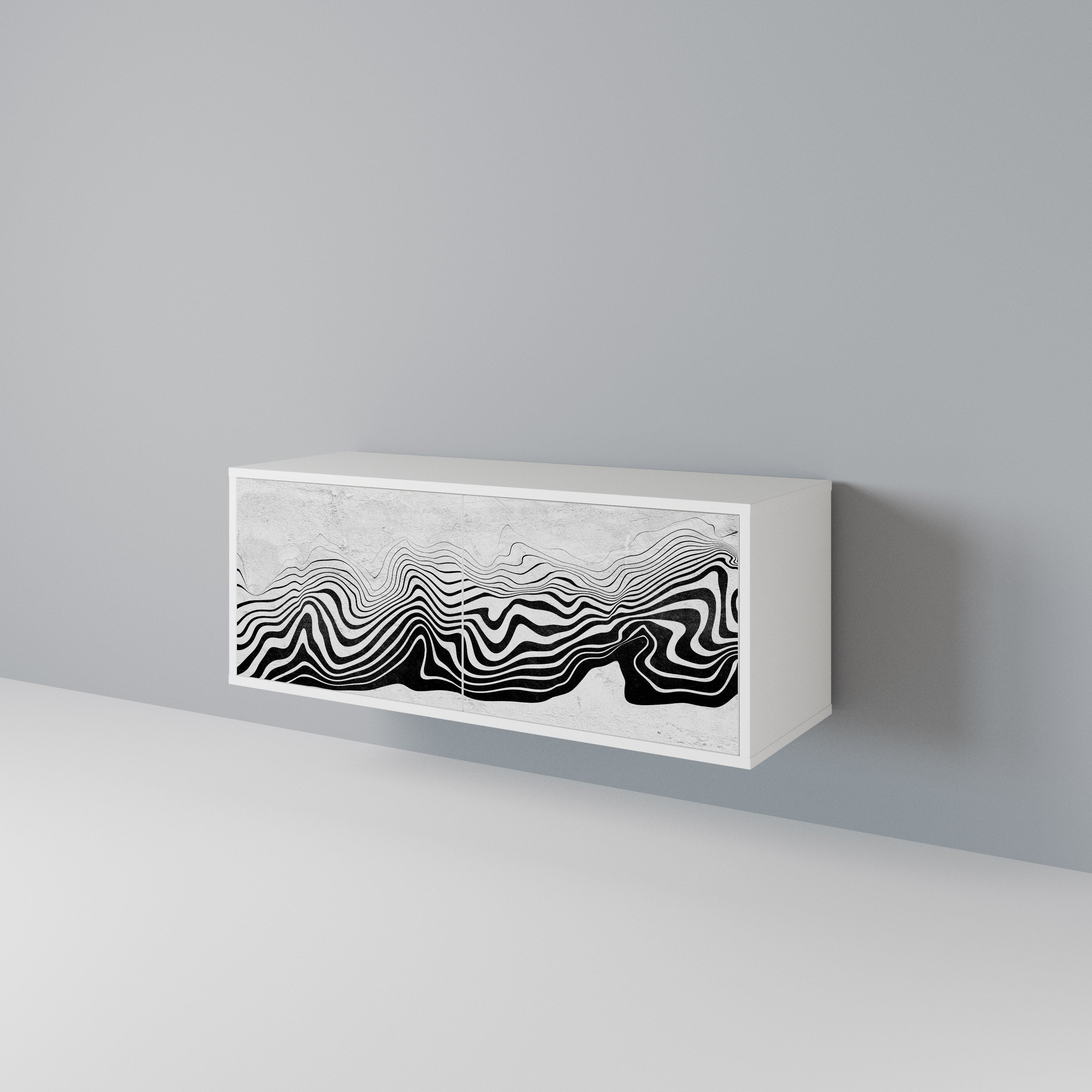MONOCHROME MIRAGE Kompaktes 2-türiges TV-Lowboard