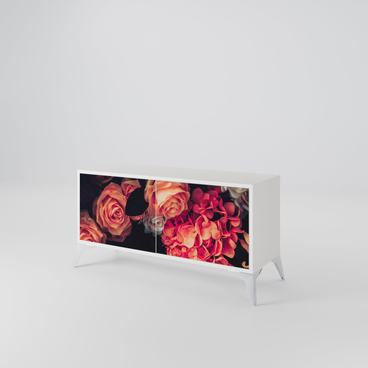 NEVERENDING BLOOM Kompaktes 2-türiges TV-Lowboard