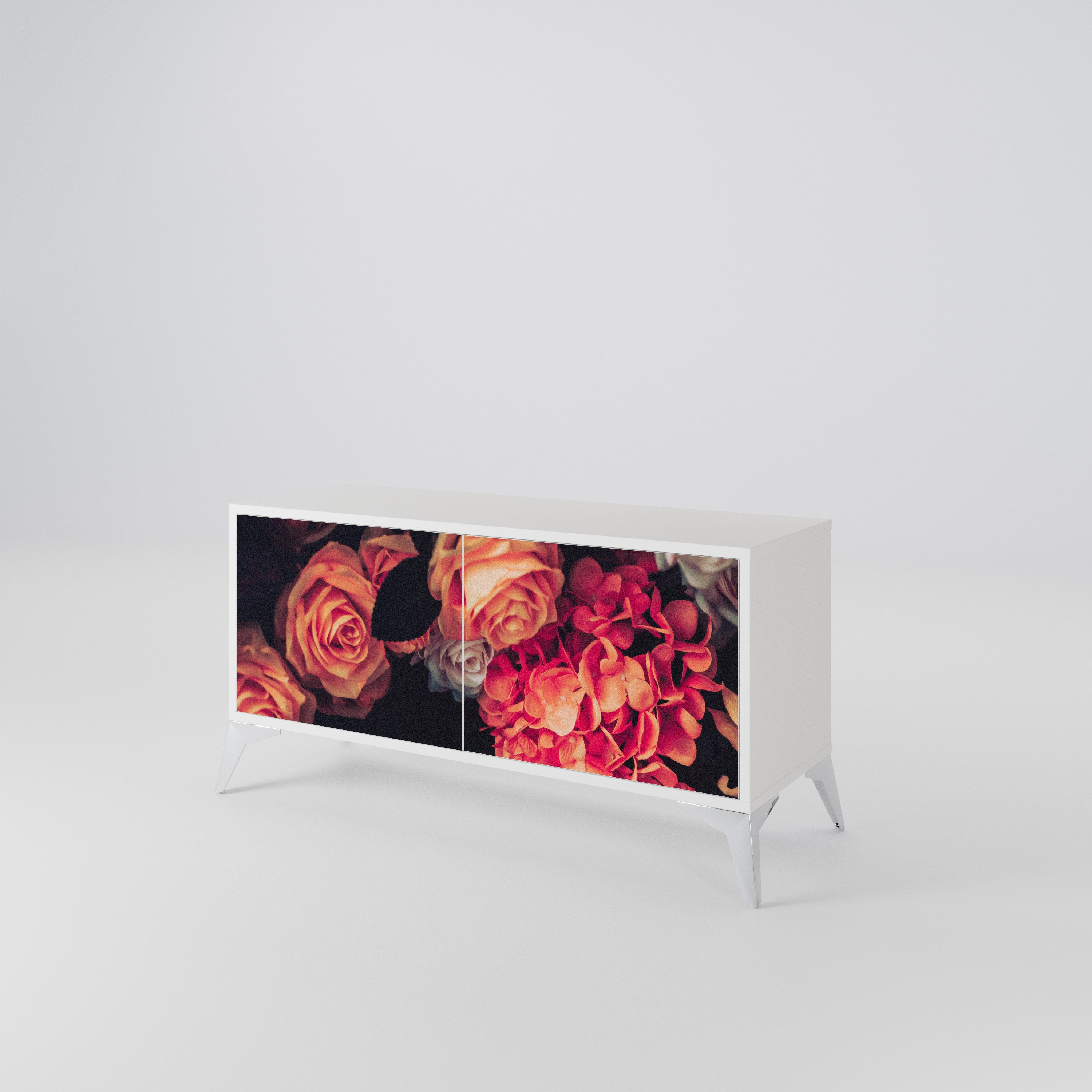 NEVERENDING BLOOM Kompaktes 2-türiges TV-Lowboard