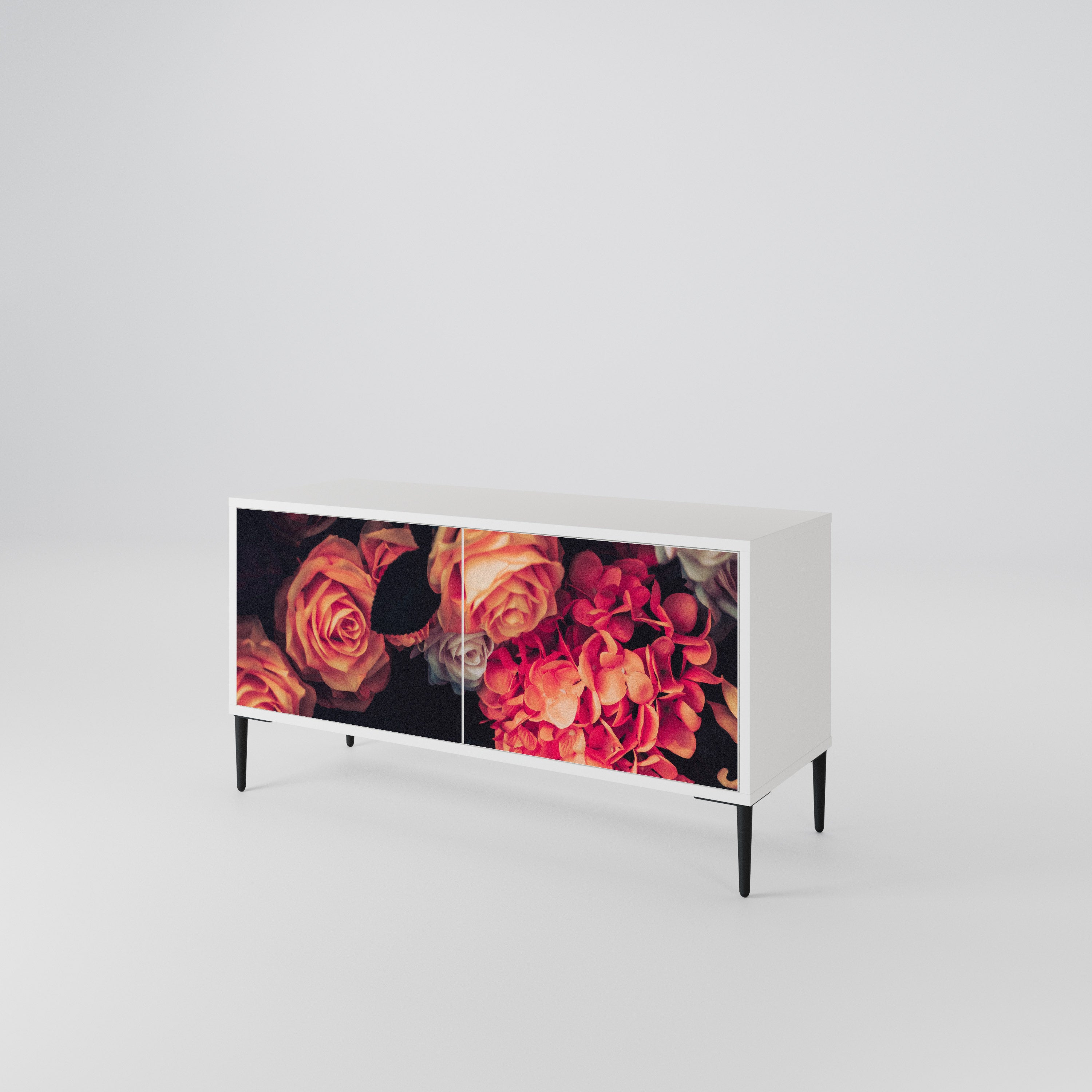NEVERENDING BLOOM Kompaktes 2-türiges TV-Lowboard