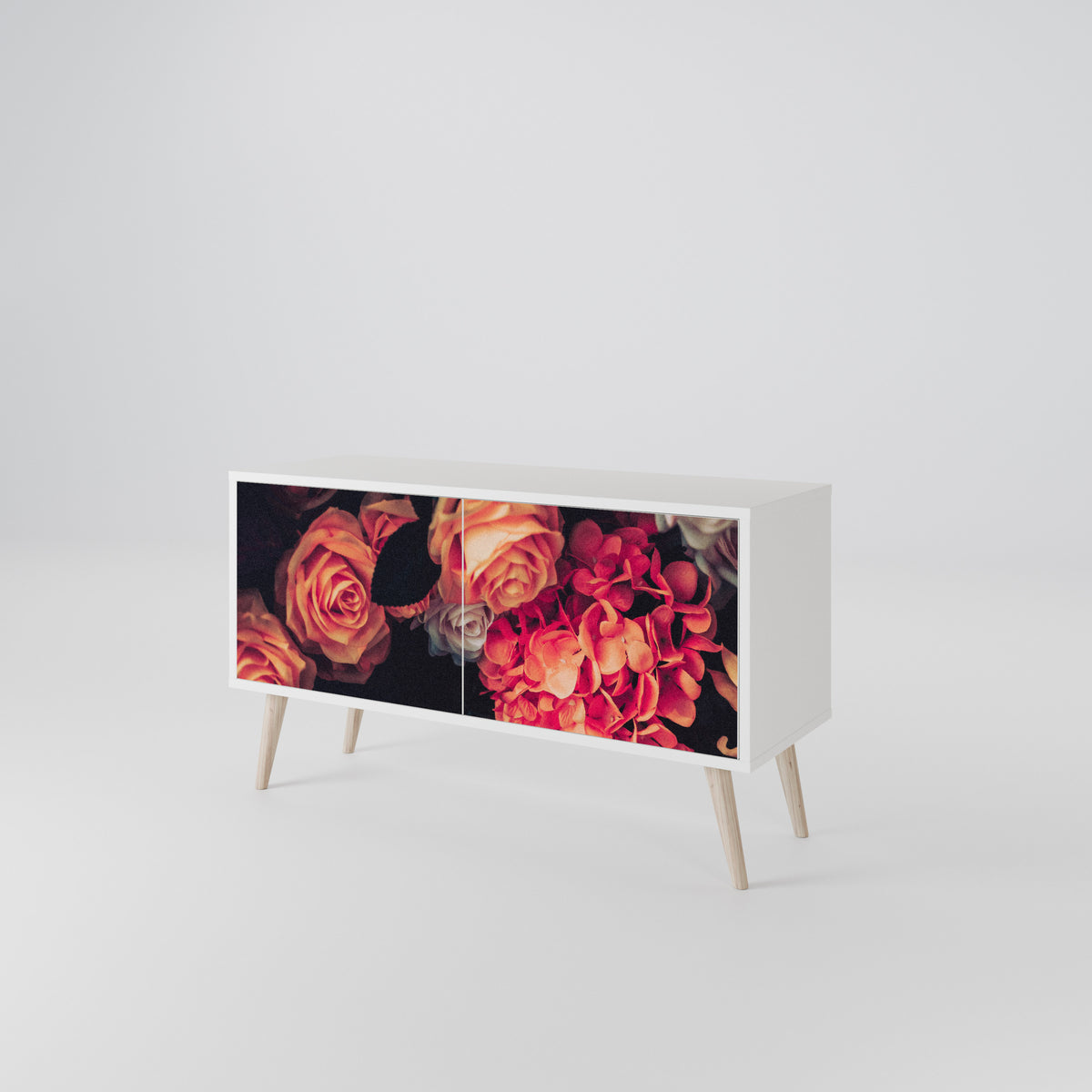 NEVERENDING BLOOM Kompaktes 2-türiges TV-Lowboard