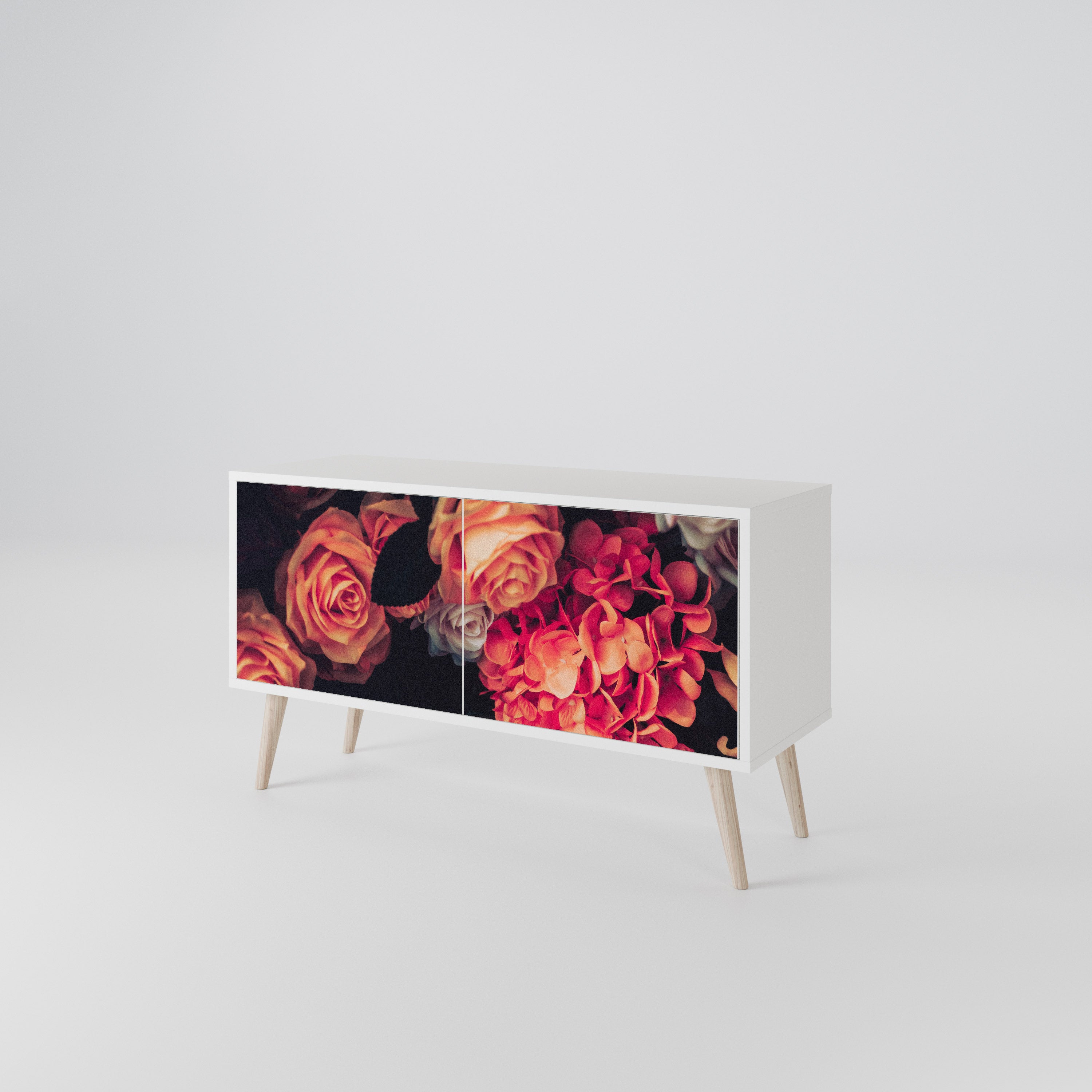 NEVERENDING BLOOM Kompaktes 2-türiges TV-Lowboard