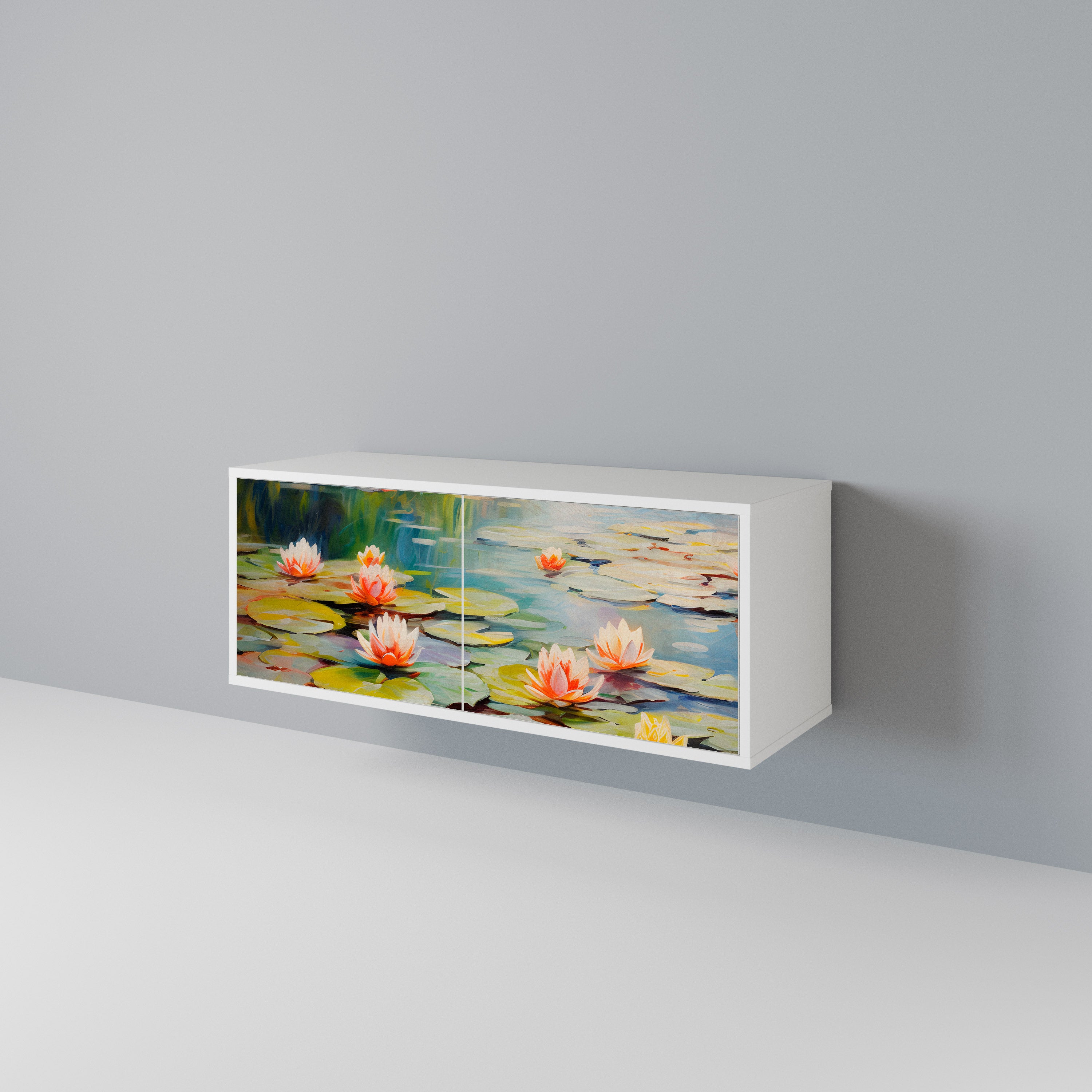 BLOOMING WATERS Kompaktes 2-türiges TV-Lowboard