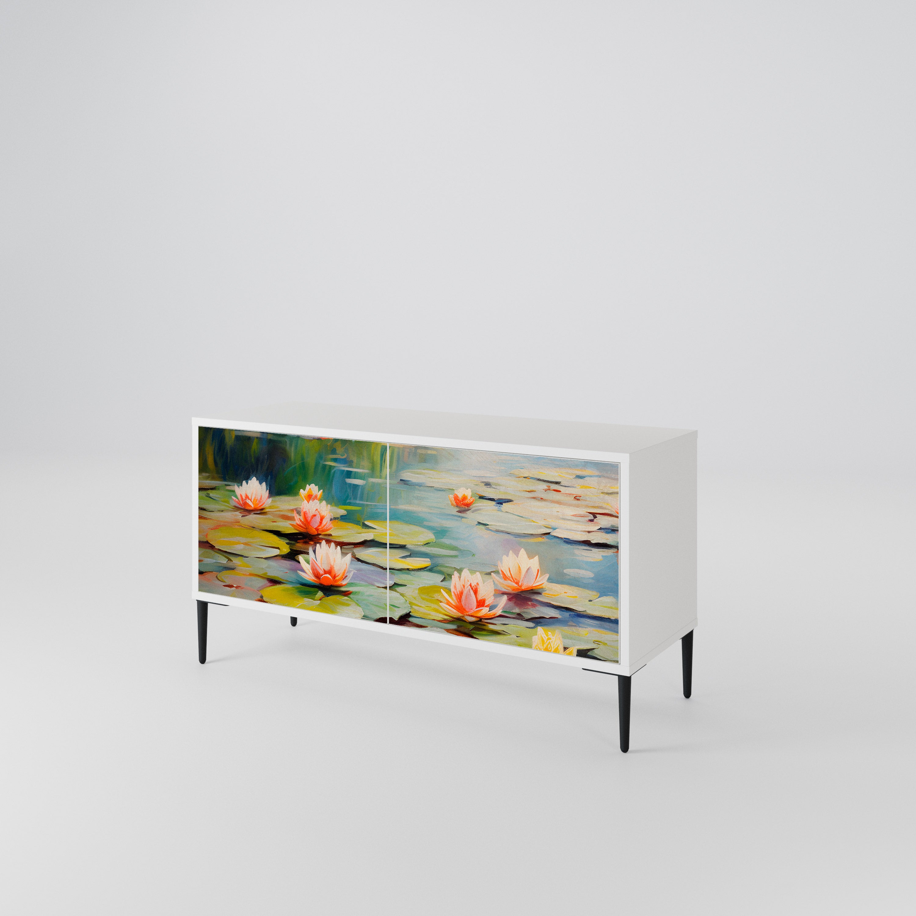 BLOOMING WATERS Kompaktes 2-türiges TV-Lowboard