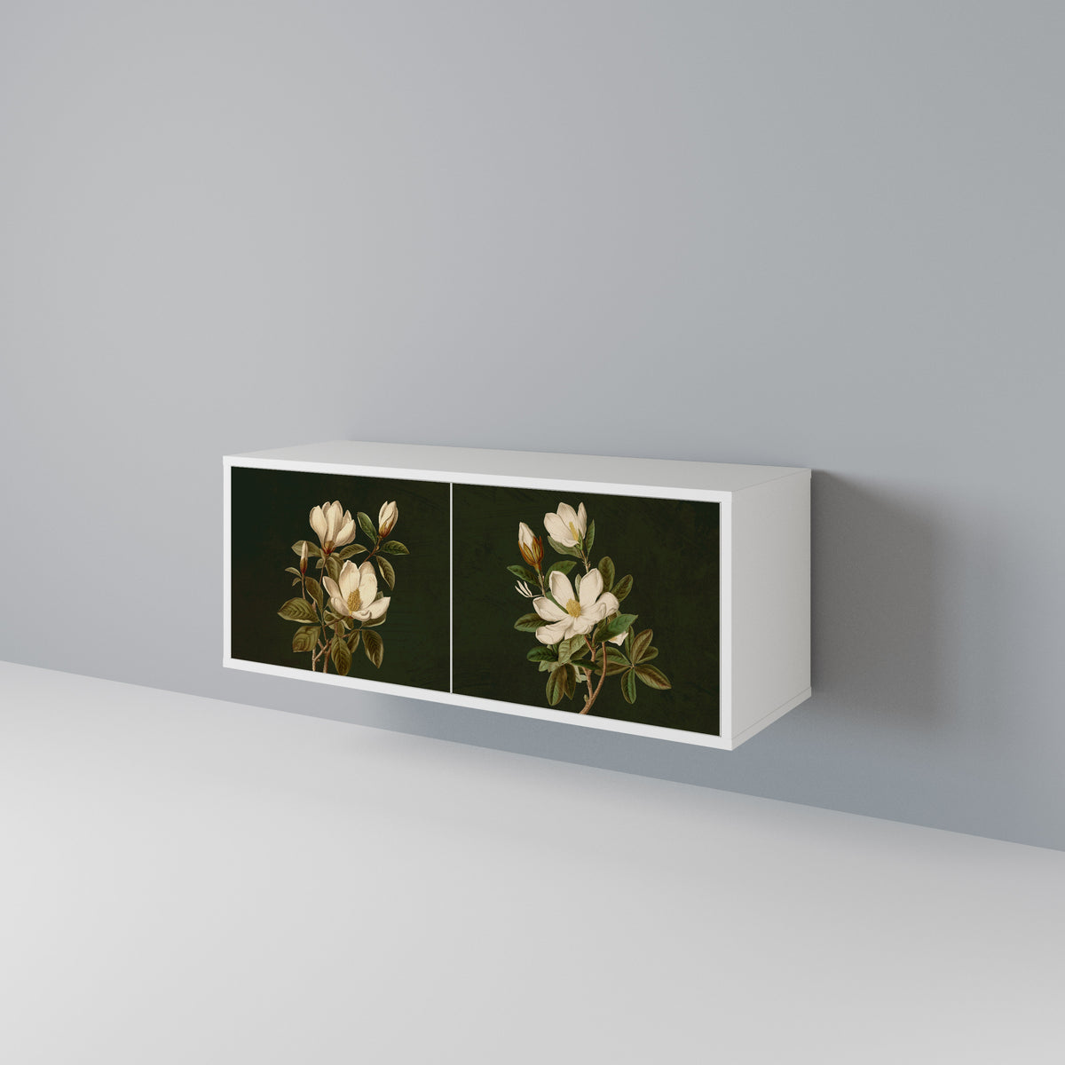 FLORAL NOIR Kompaktes 2-türiges TV-Lowboard