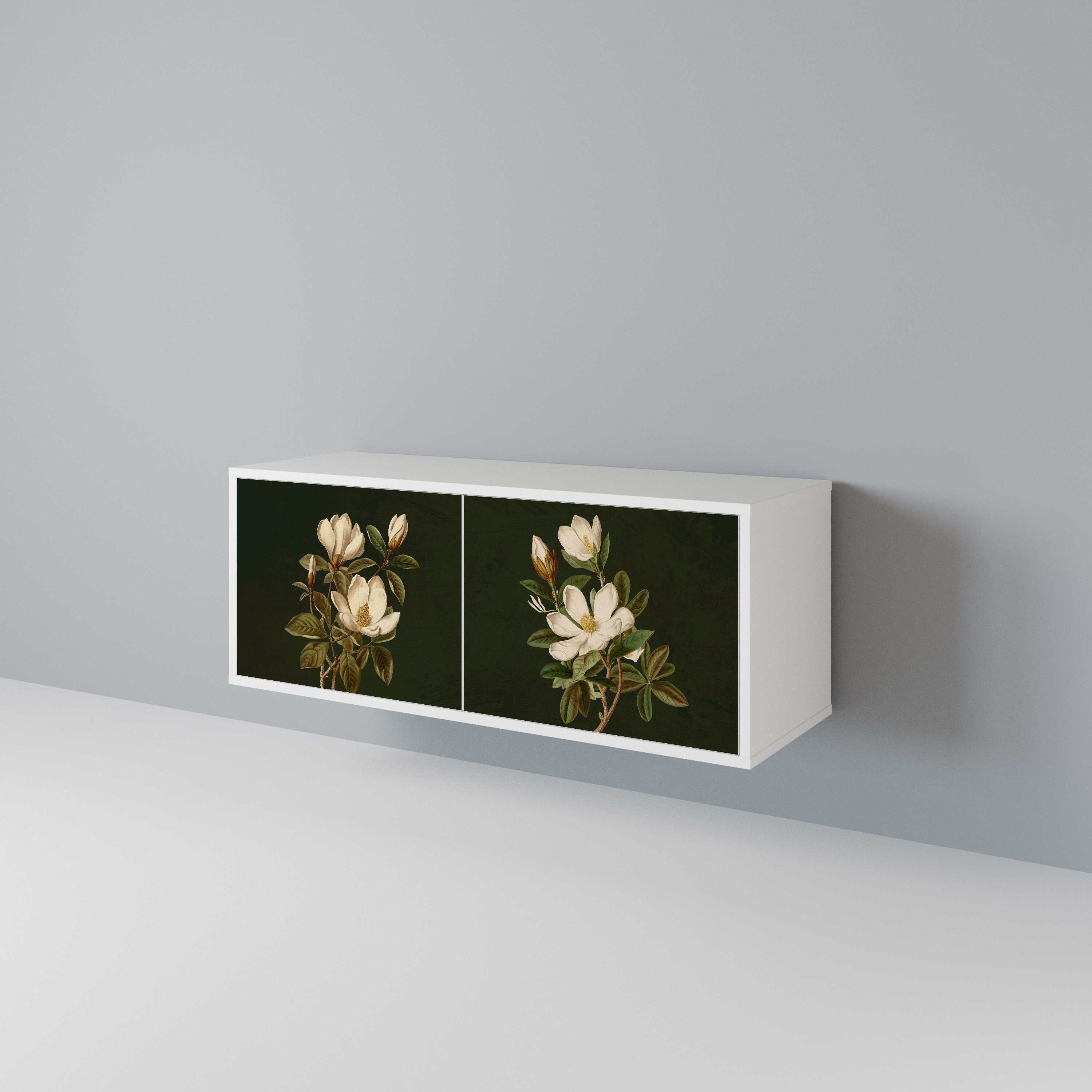 FLORAL NOIR Kompaktes 2-türiges TV-Lowboard