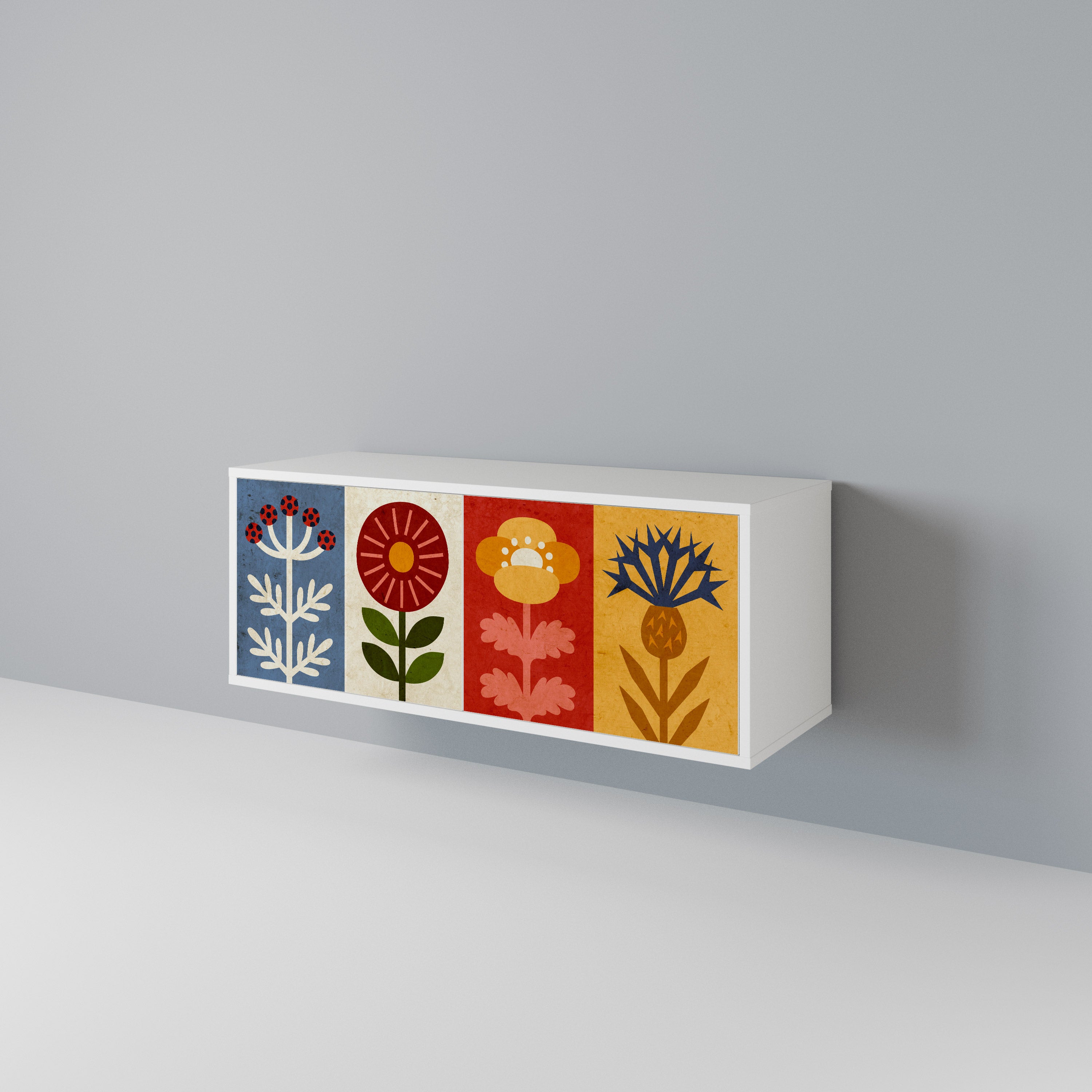 SCANDIC FLOWERET Kompaktes 2-türiges TV-Lowboard