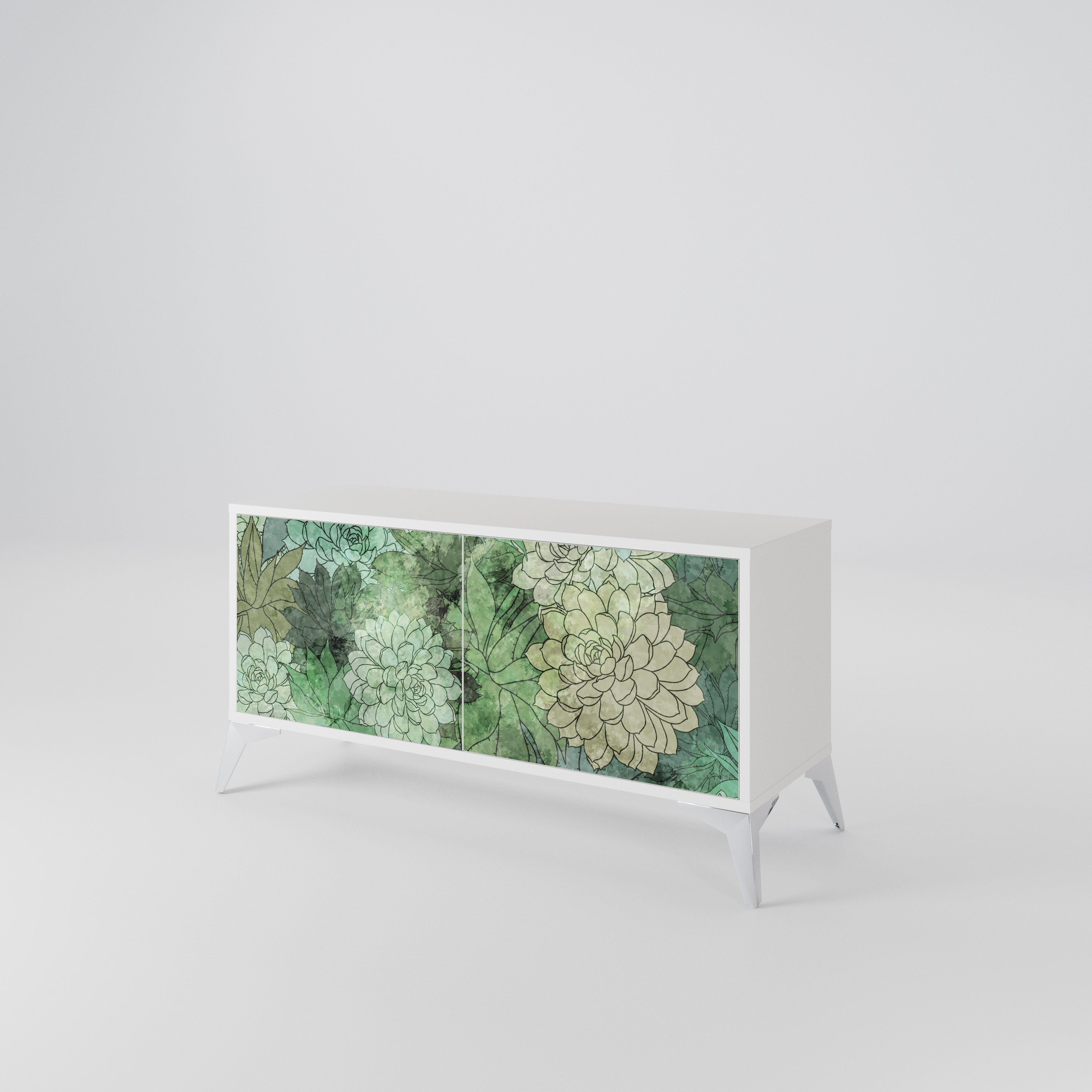 SUCCULENT CLUSTER Kompaktes 2-türiges TV-Lowboard