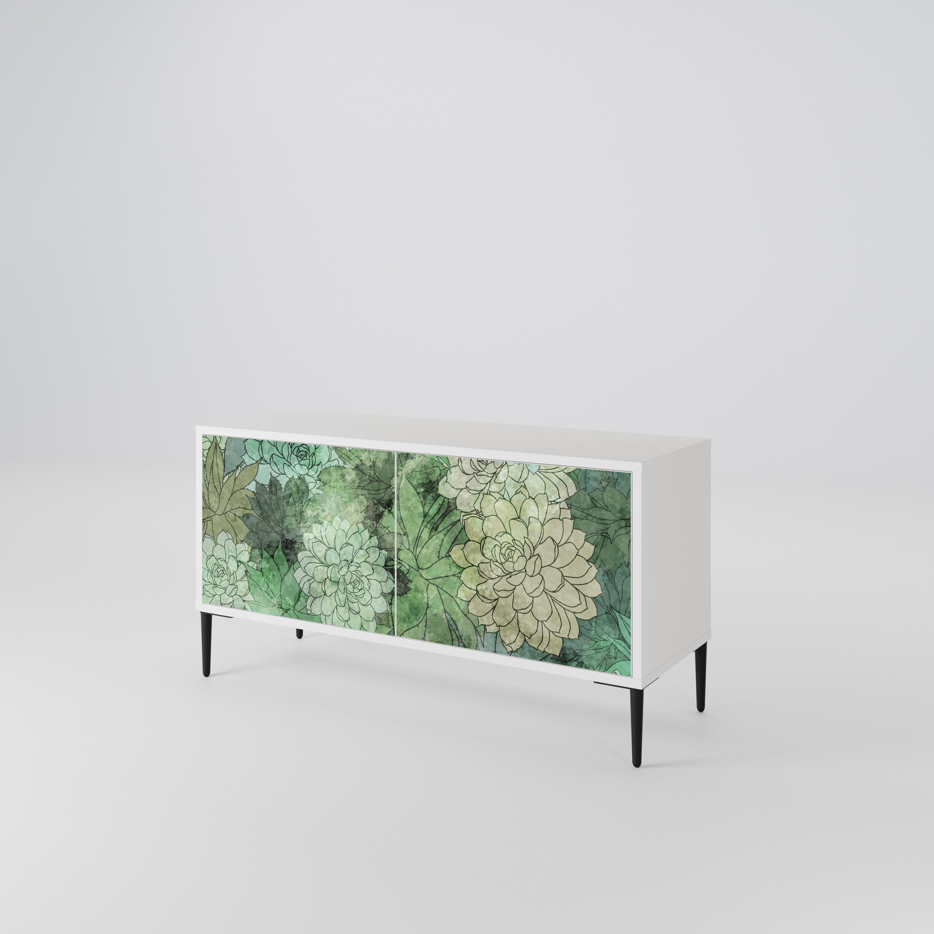 SUCCULENT CLUSTER Kompaktes 2-türiges TV-Lowboard