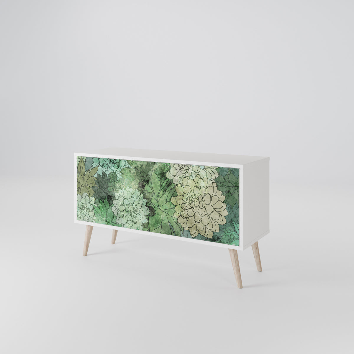 SUCCULENT CLUSTER Kompaktes 2-türiges TV-Lowboard