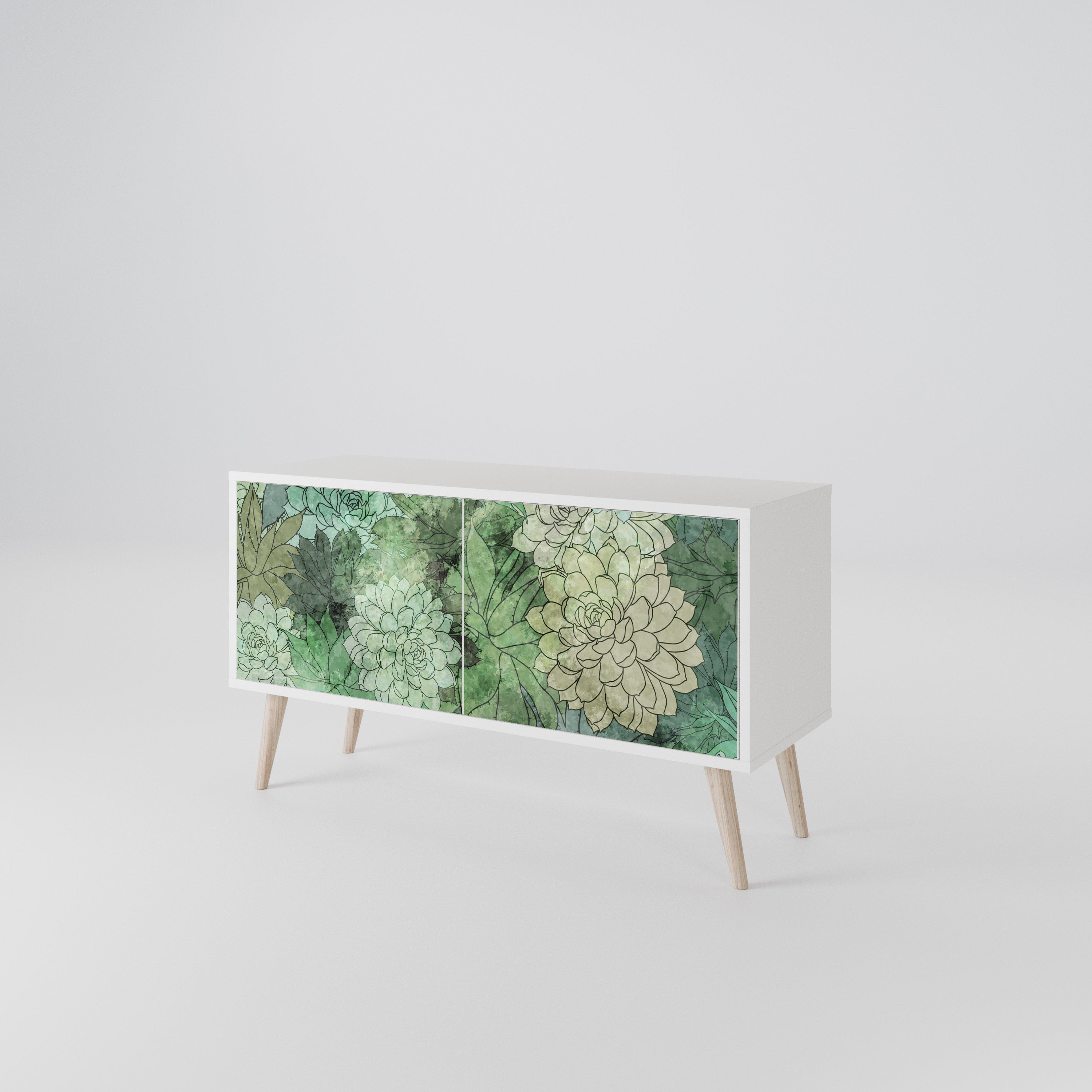 SUCCULENT CLUSTER Kompaktes 2-türiges TV-Lowboard