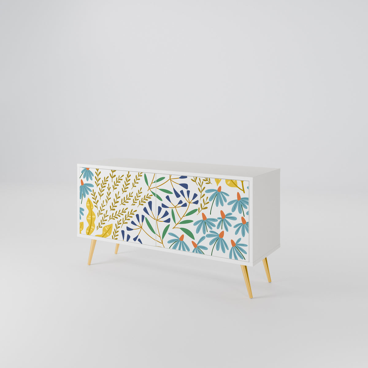 HELLO SPRING Compact 2-Door TV Cabinet