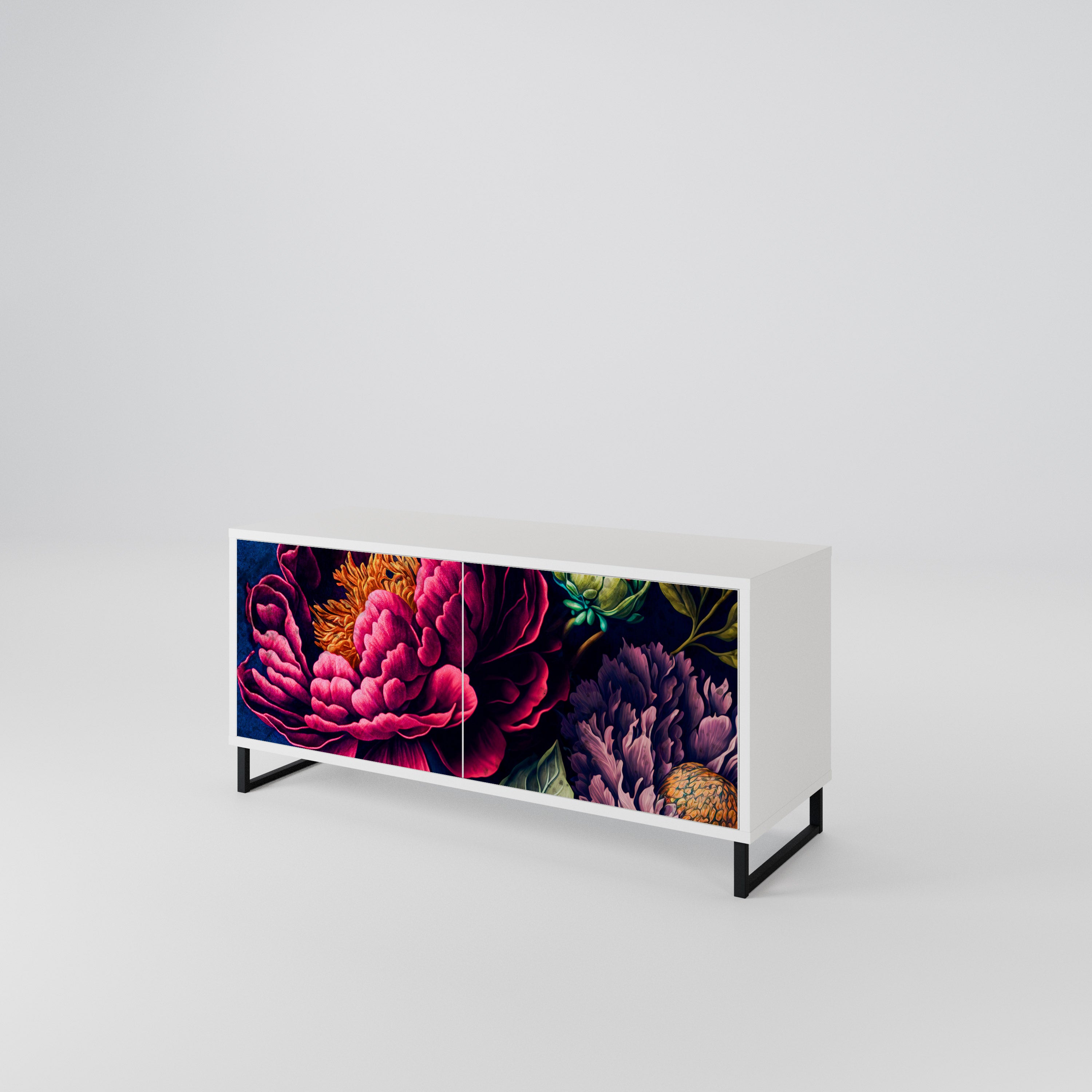 BLOOMING ELEGANCE Kompaktes 2-türiges TV-Lowboard