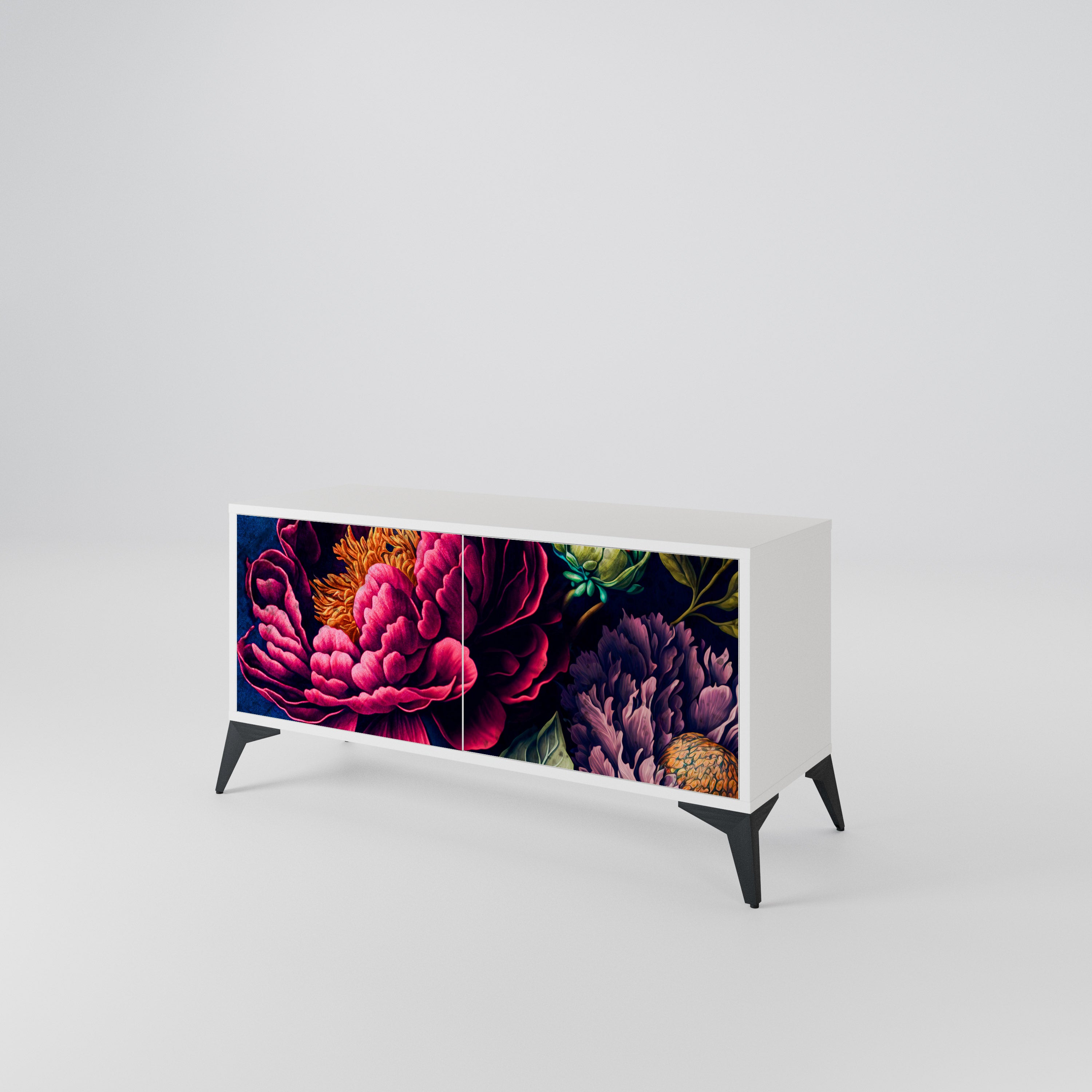 BLOOMING ELEGANCE Kompaktes 2-türiges TV-Lowboard