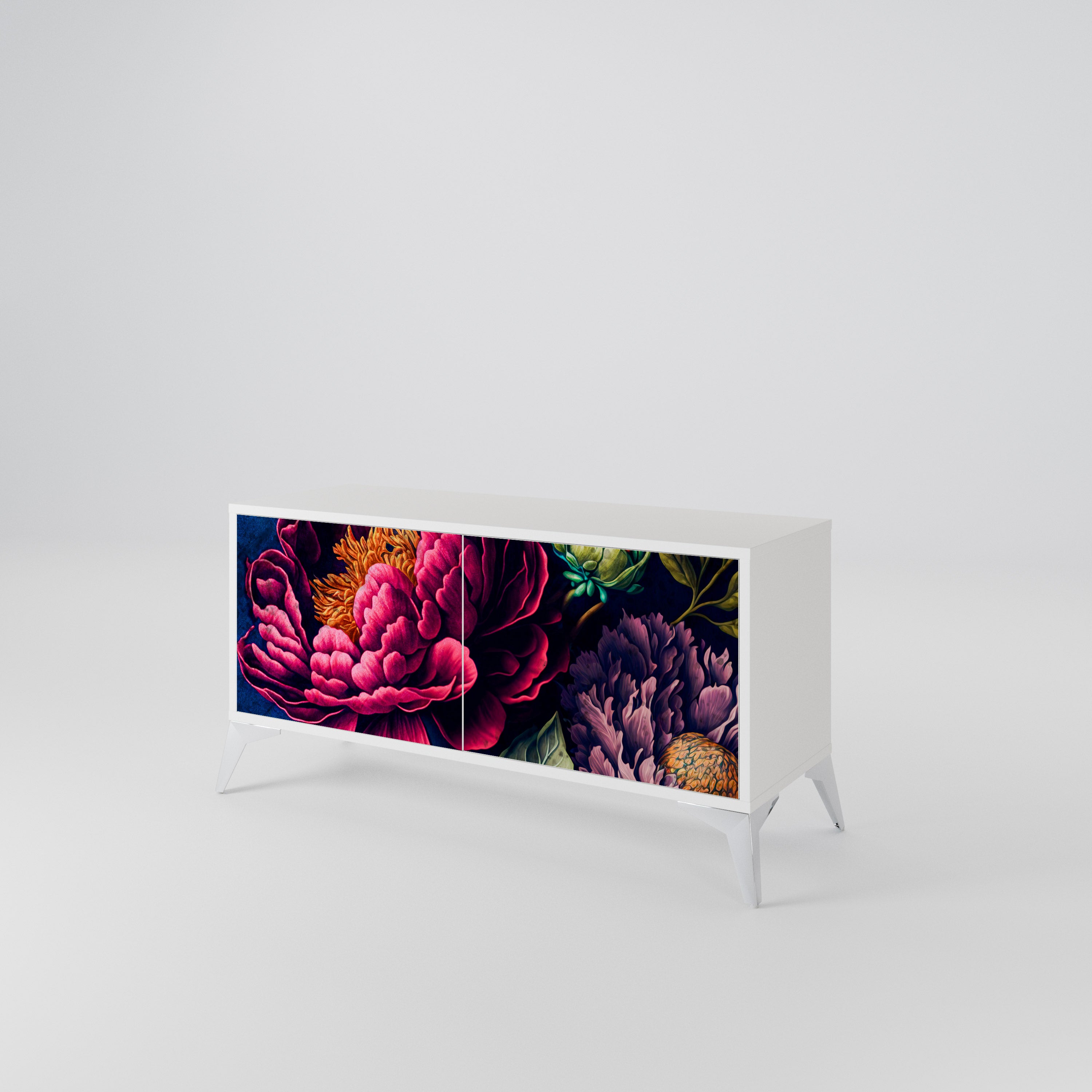 BLOOMING ELEGANCE Kompaktes 2-türiges TV-Lowboard