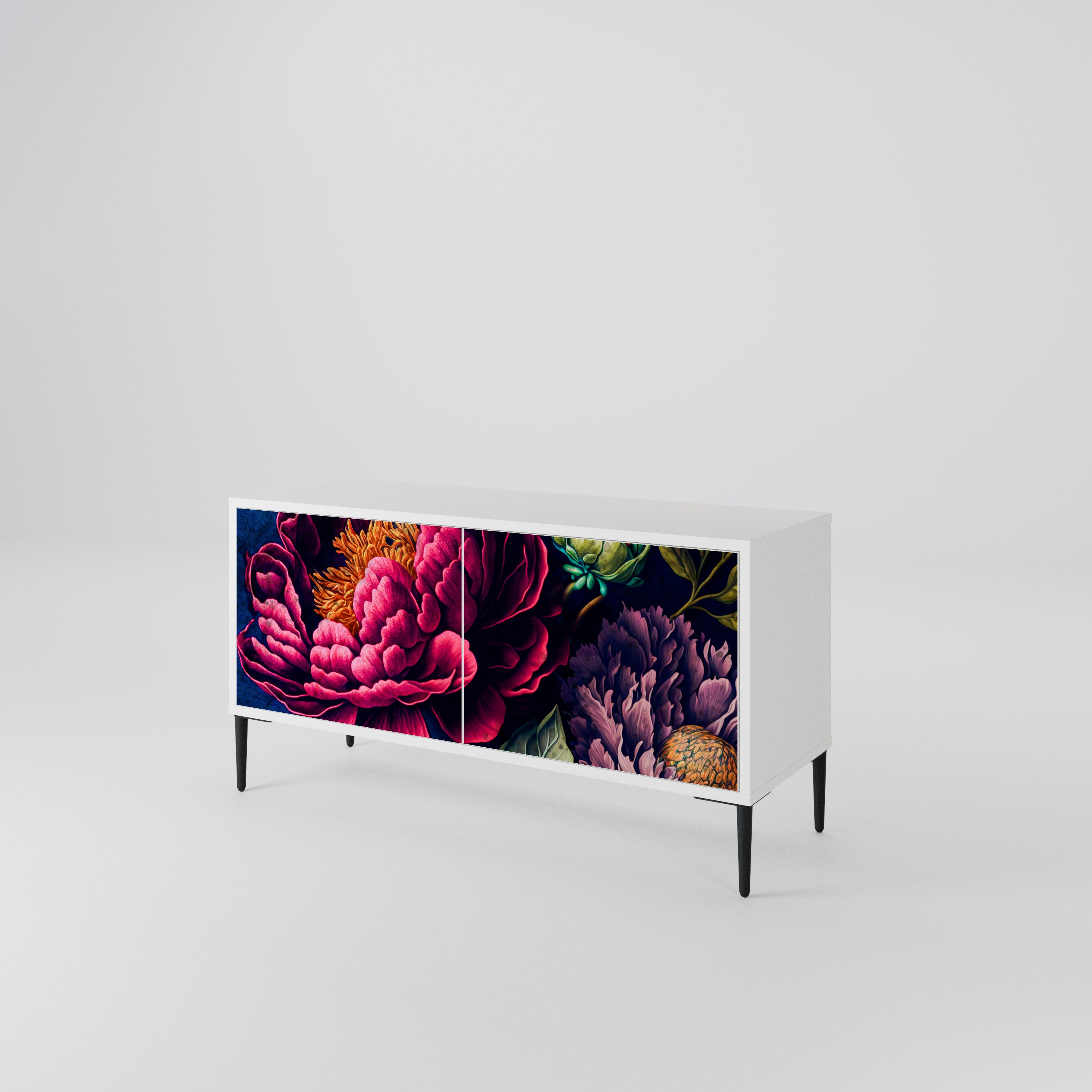 BLOOMING ELEGANCE Kompaktes 2-türiges TV-Lowboard