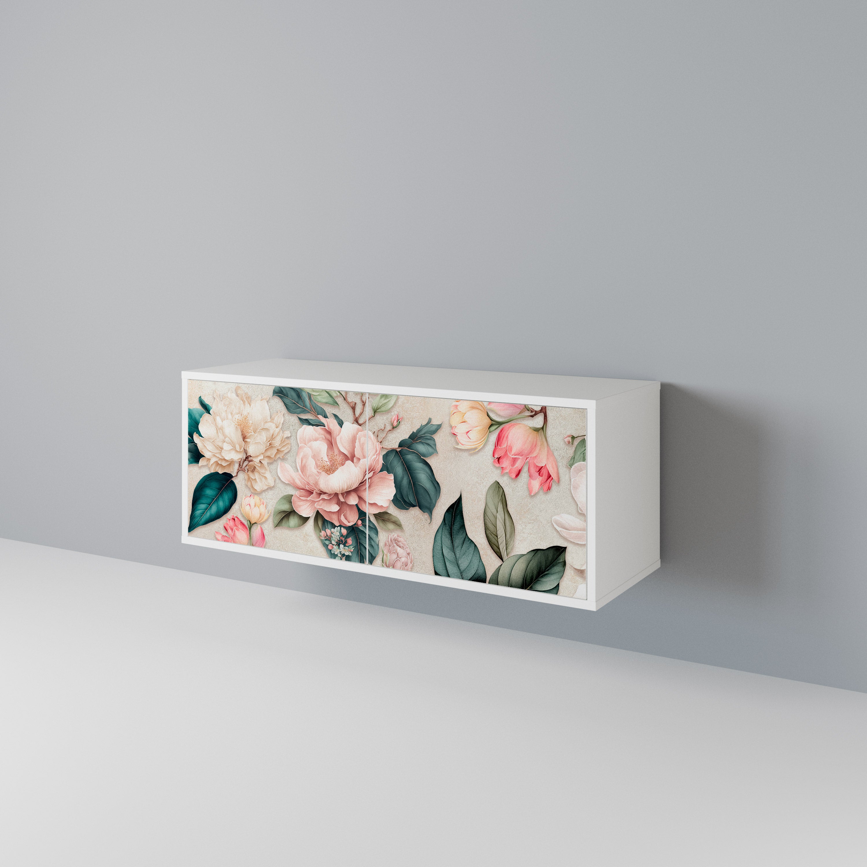 FLORAL GRACE Kompaktes 2-türiges TV-Lowboard