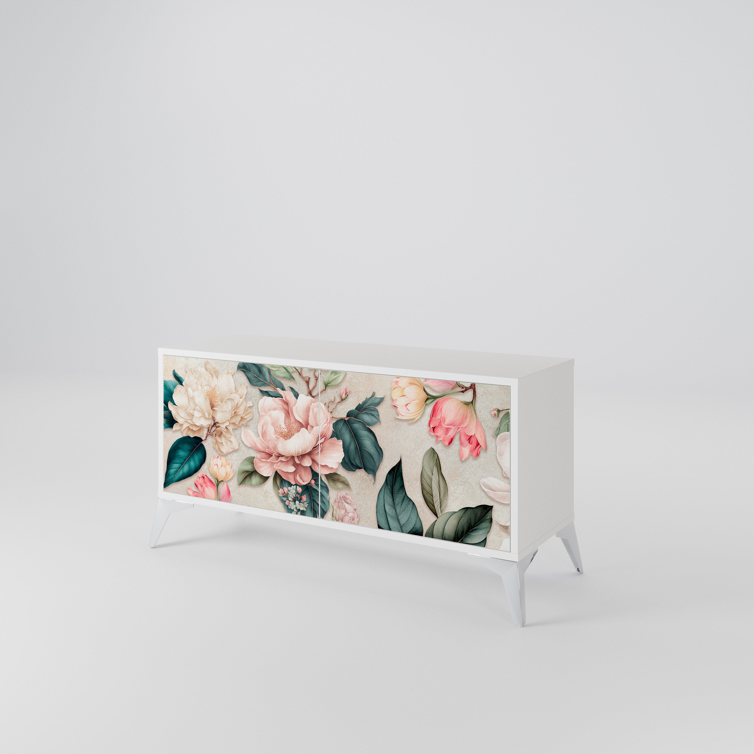 FLORAL GRACE Kompaktes 2-türiges TV-Lowboard