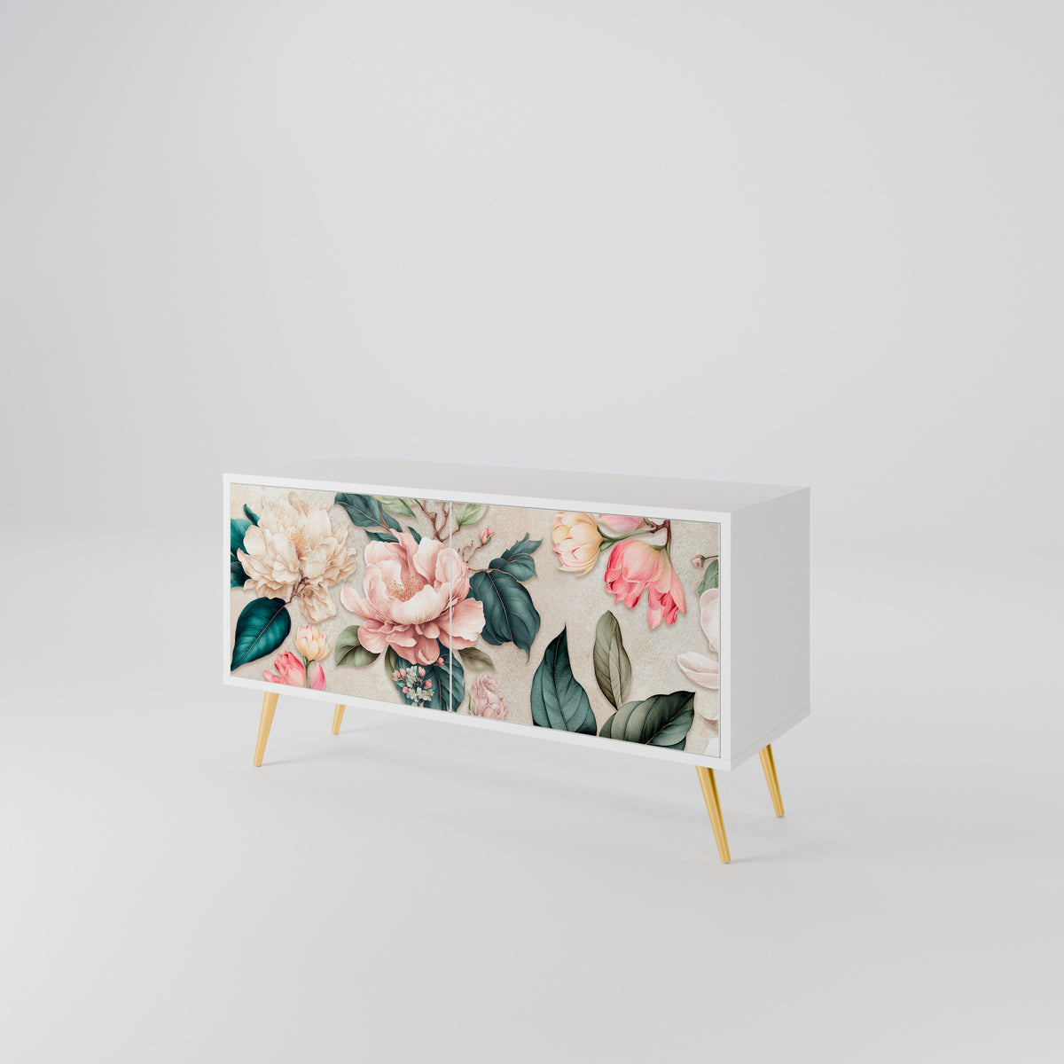 FLORAL GRACE Kompaktes 2-türiges TV-Lowboard