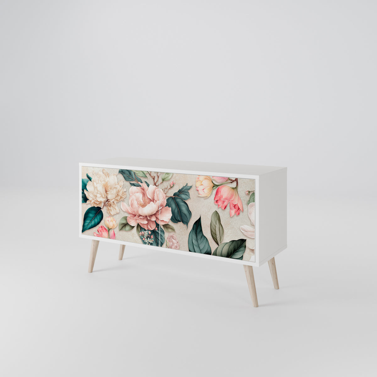 FLORAL GRACE Kompaktes 2-türiges TV-Lowboard