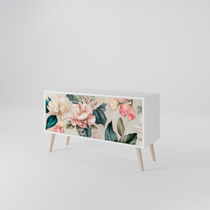 FLORAL GRACE Kompaktes 2-türiges TV-Lowboard