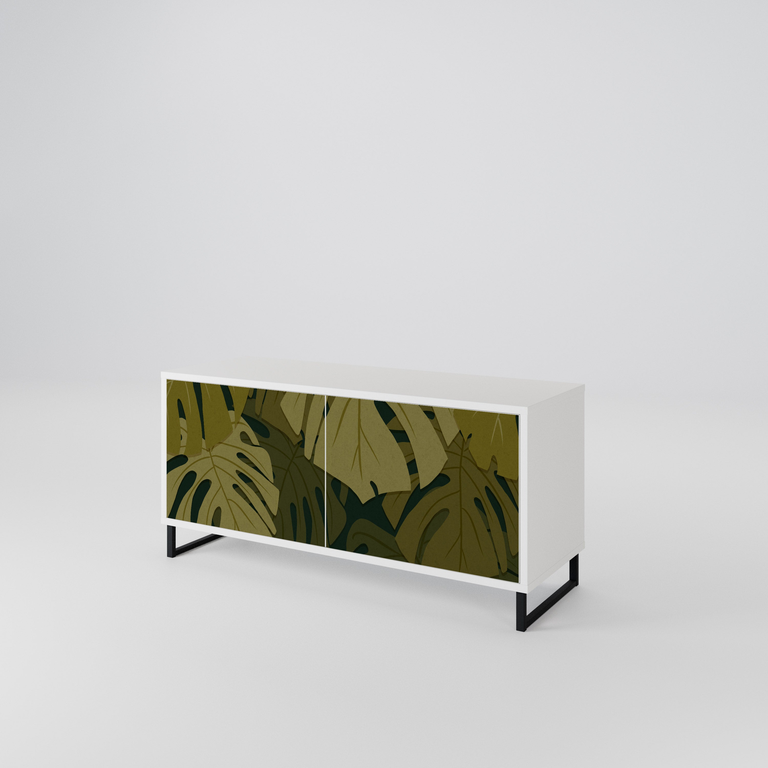 TROPICAL BEAUTY Kompaktes 2-türiges TV-Lowboard