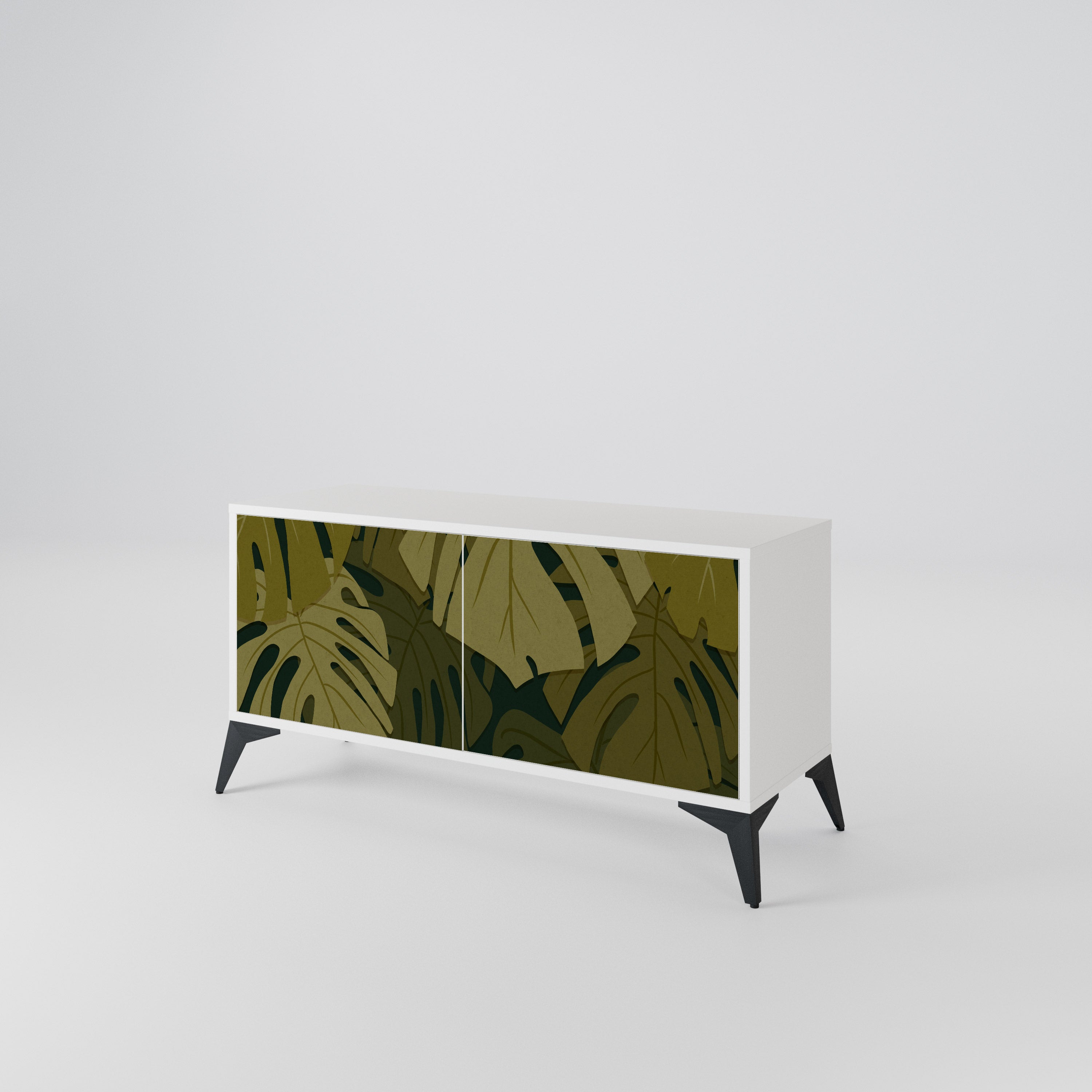 TROPICAL BEAUTY Kompaktes 2-türiges TV-Lowboard
