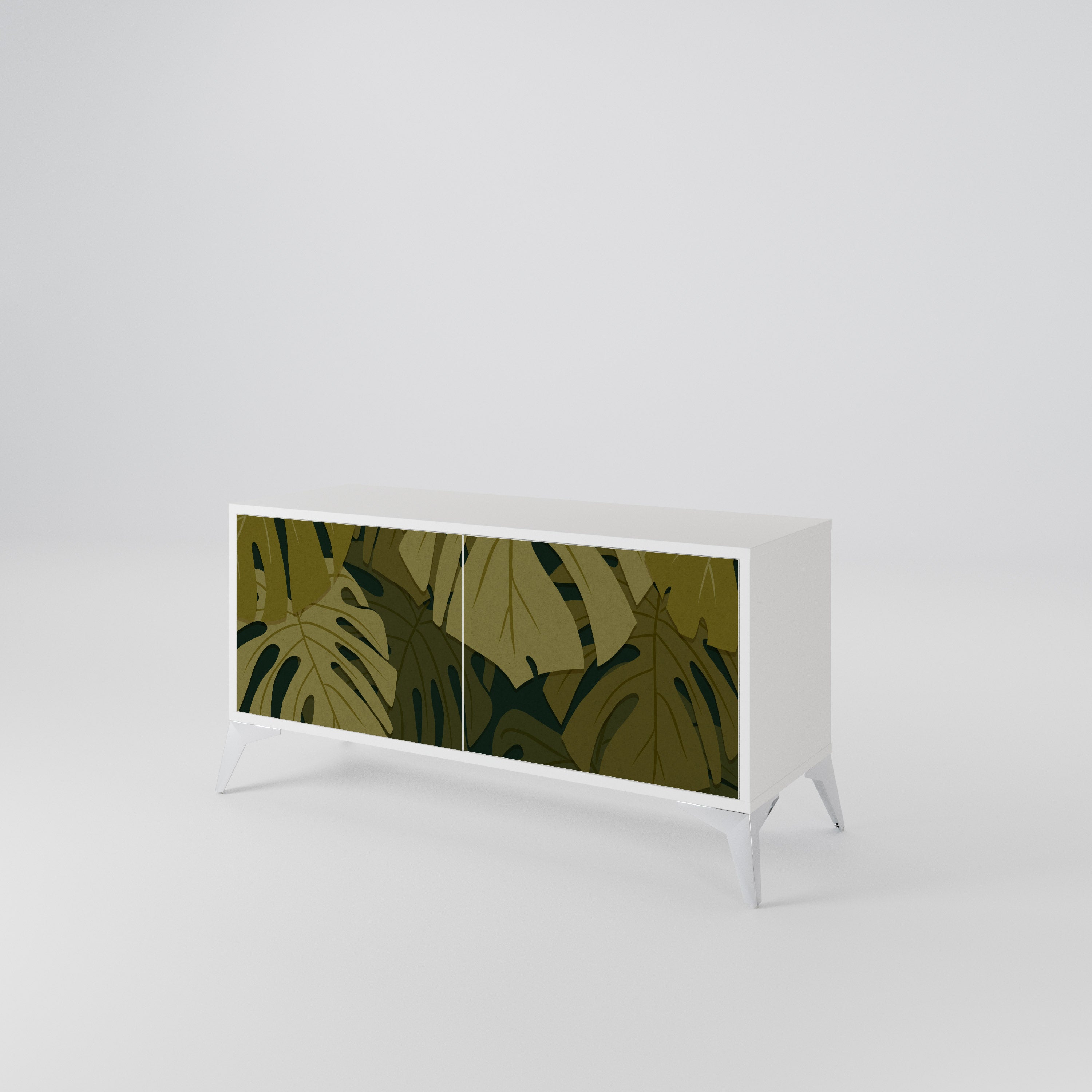 TROPICAL BEAUTY Kompaktes 2-türiges TV-Lowboard