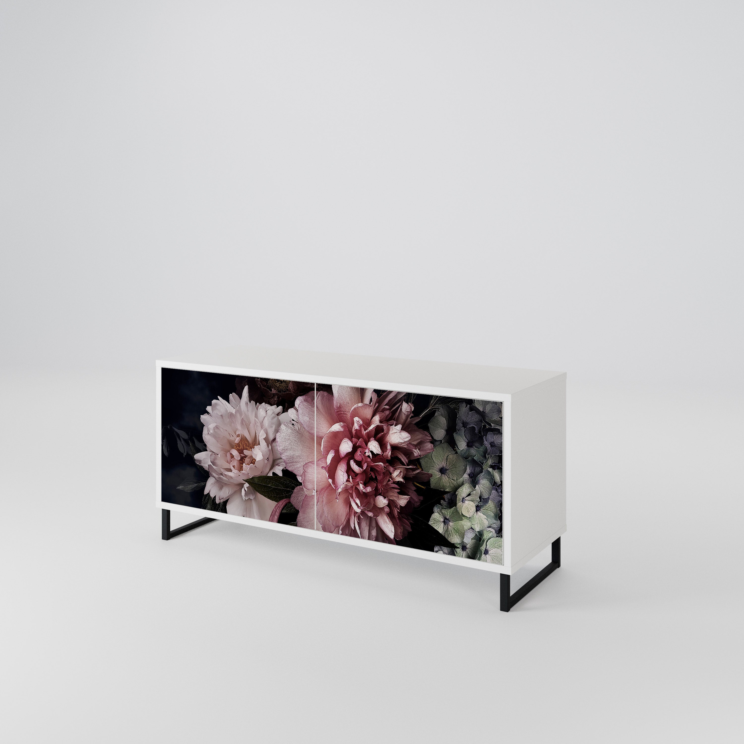 PURE BLOSSOM Kompaktes 2-türiges TV-Lowboard