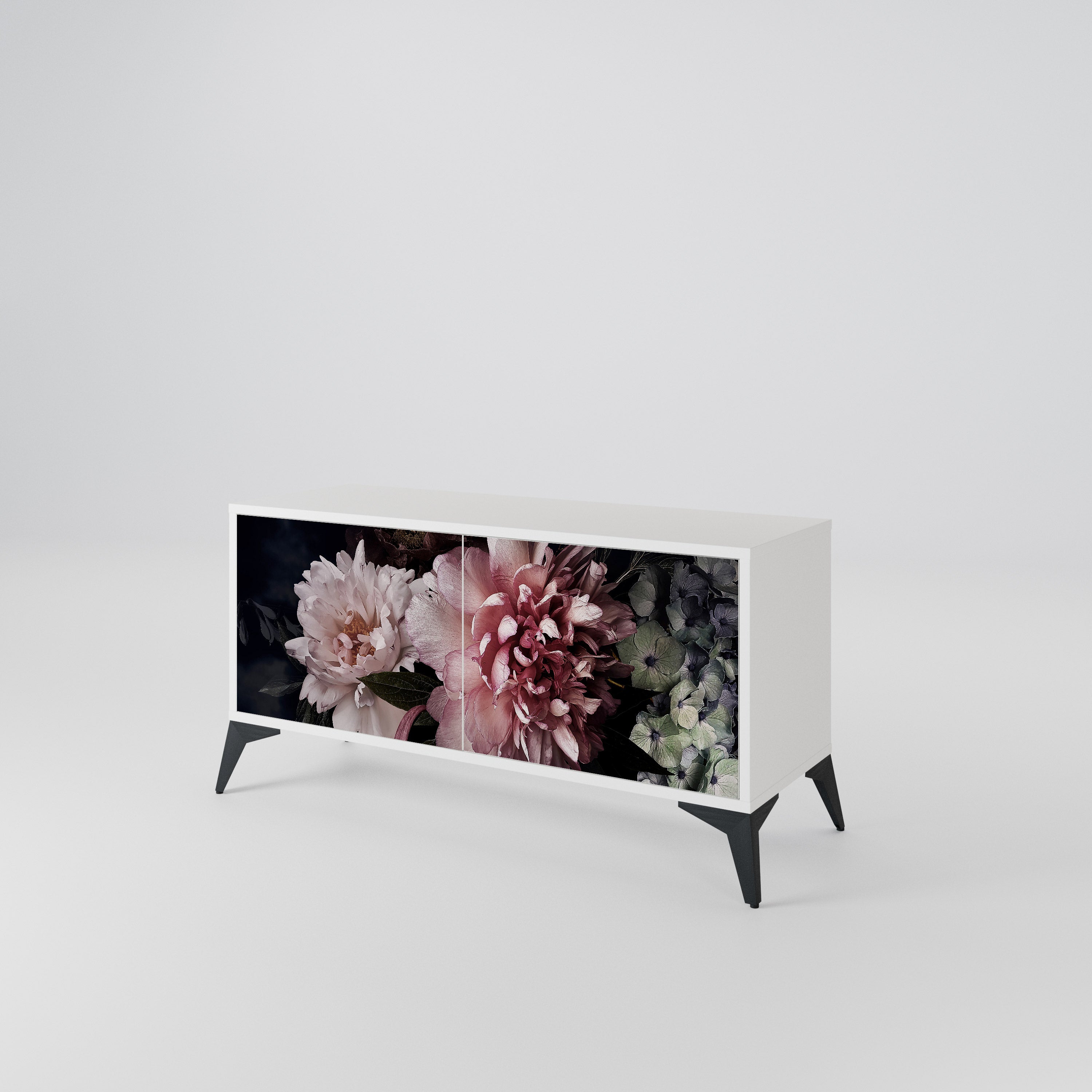 PURE BLOSSOM Kompaktes 2-türiges TV-Lowboard