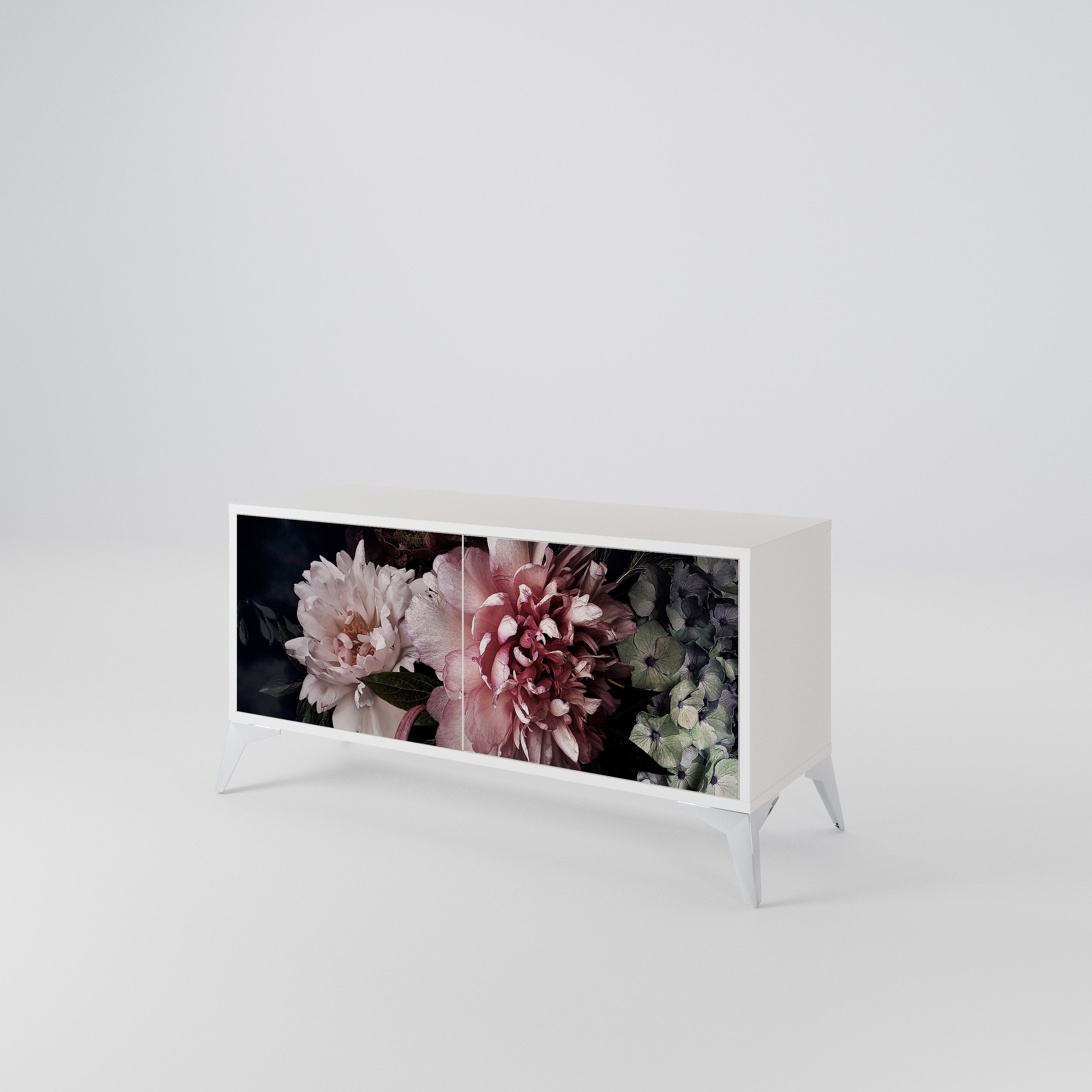PURE BLOSSOM Kompaktes 2-türiges TV-Lowboard