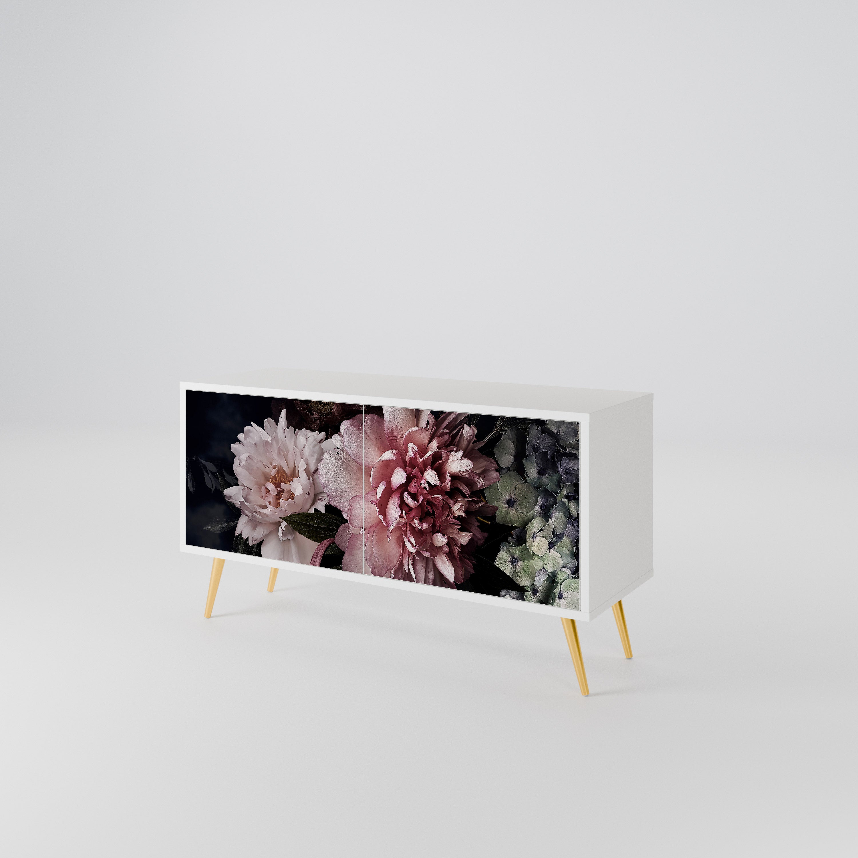 PURE BLOSSOM Kompaktes 2-türiges TV-Lowboard