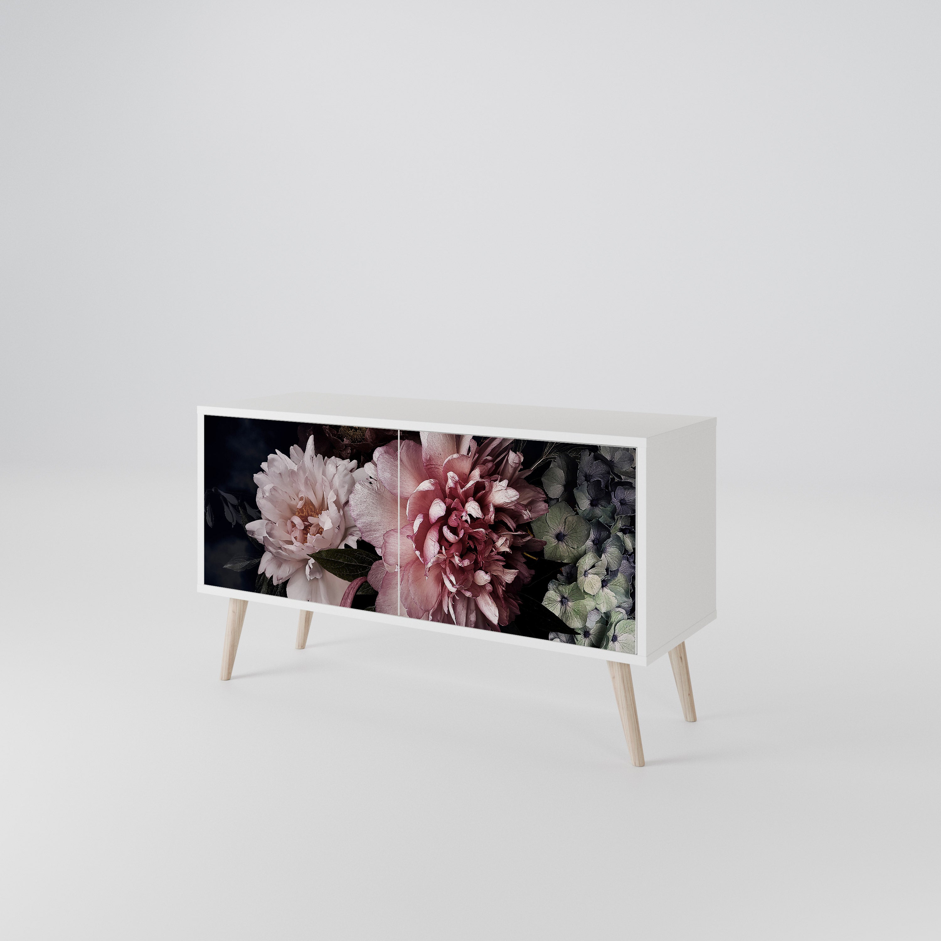 PURE BLOSSOM Kompaktes 2-türiges TV-Lowboard