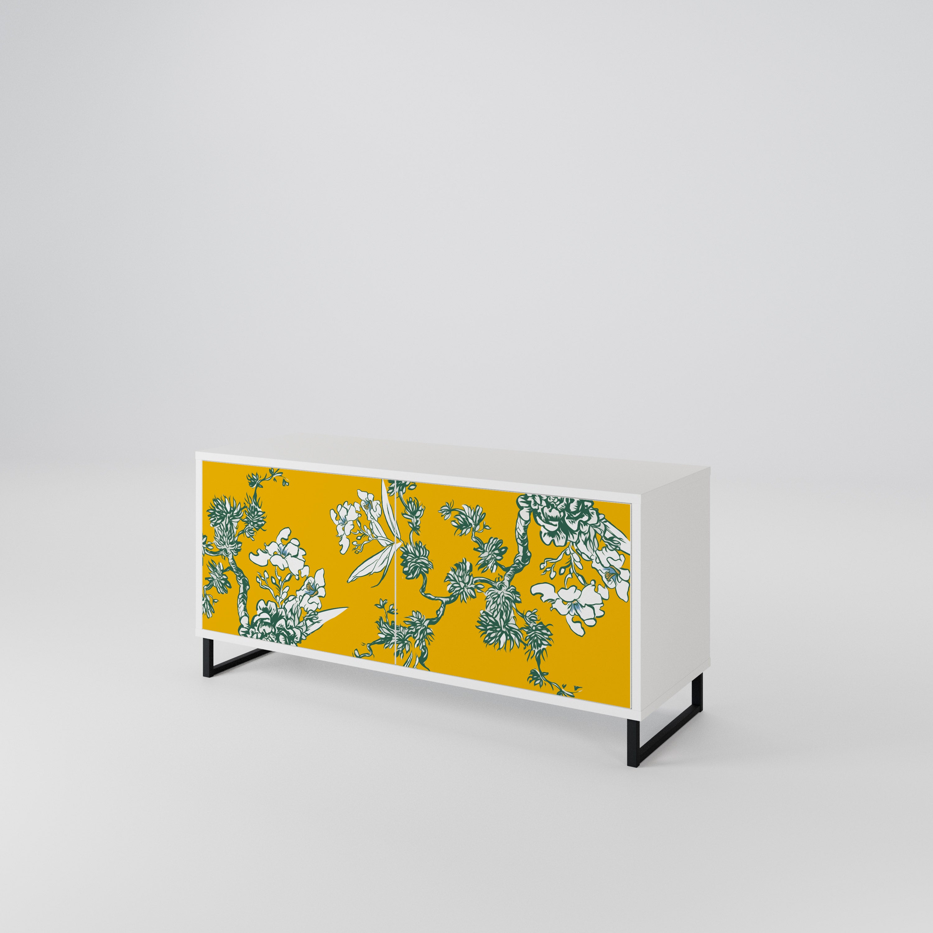 YELLOW CHINOISERIE Kompaktes 2-türiges TV-Lowboard