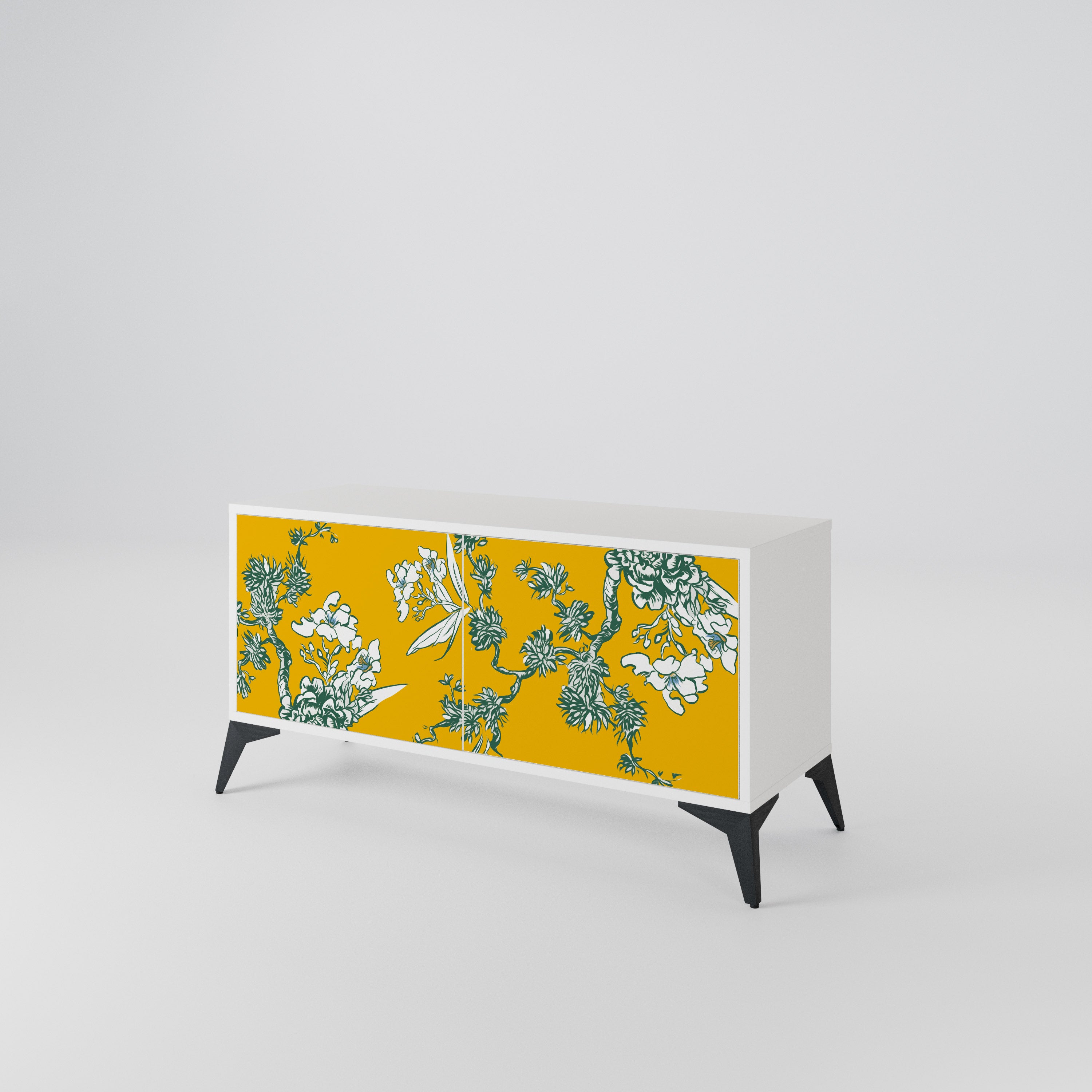 YELLOW CHINOISERIE Kompaktes 2-türiges TV-Lowboard