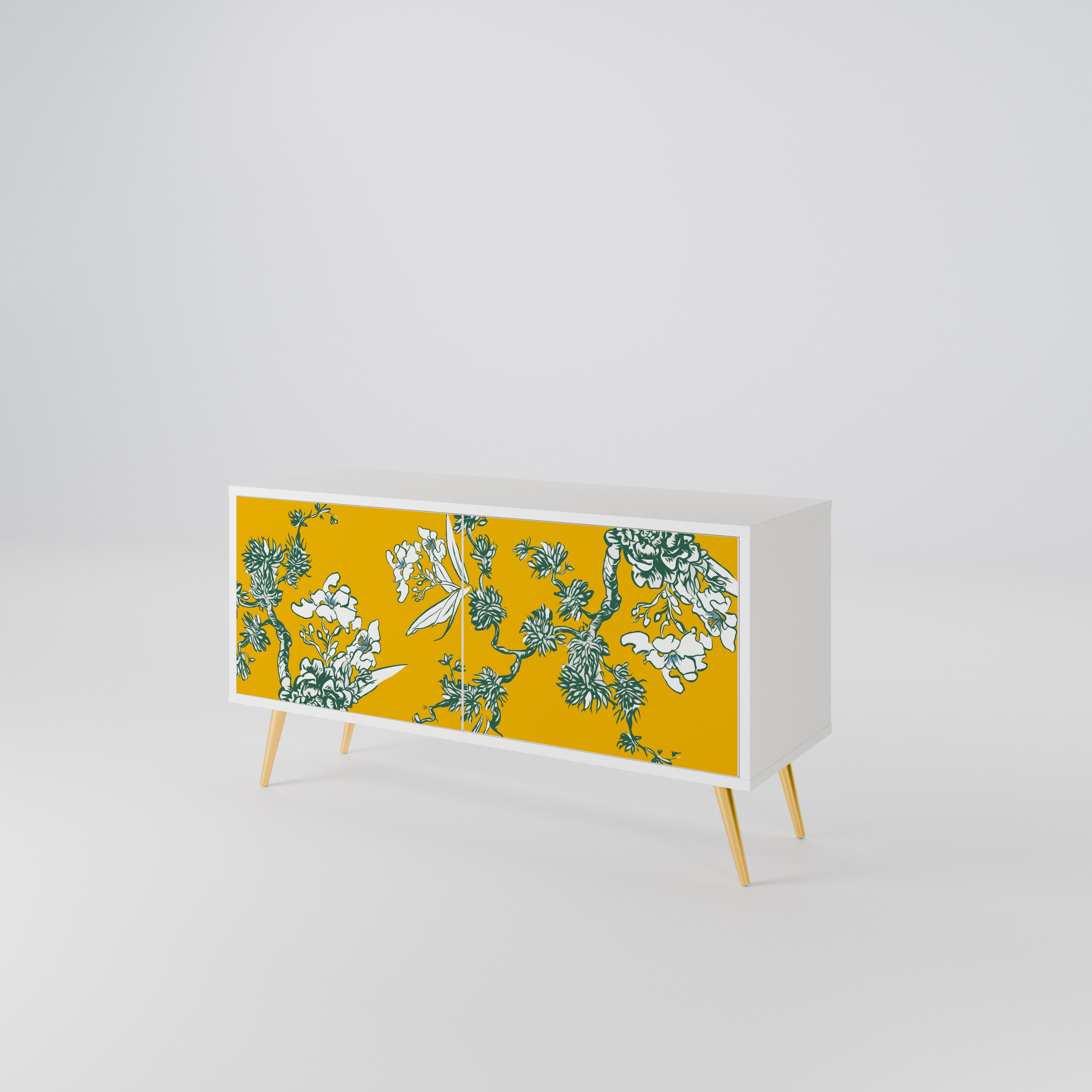 YELLOW CHINOISERIE Kompaktes 2-türiges TV-Lowboard