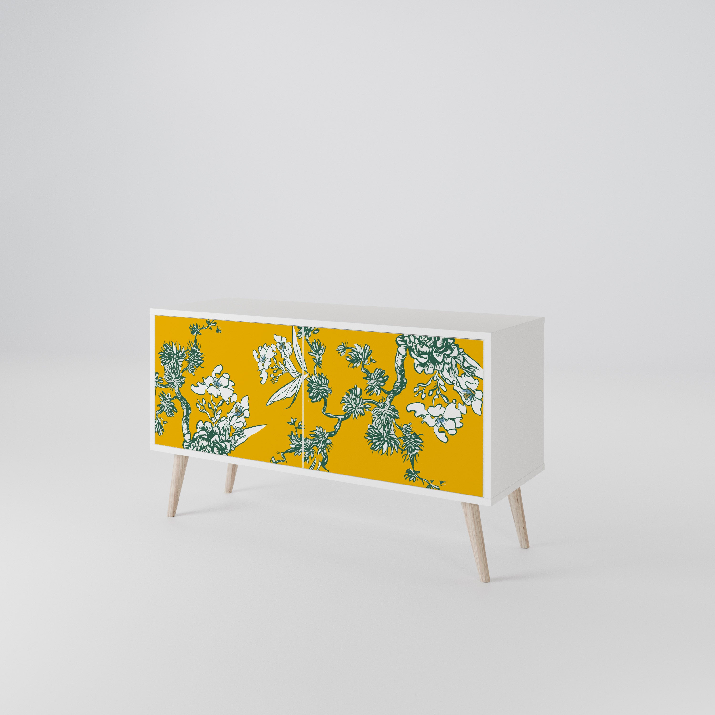 YELLOW CHINOISERIE Kompaktes 2-türiges TV-Lowboard